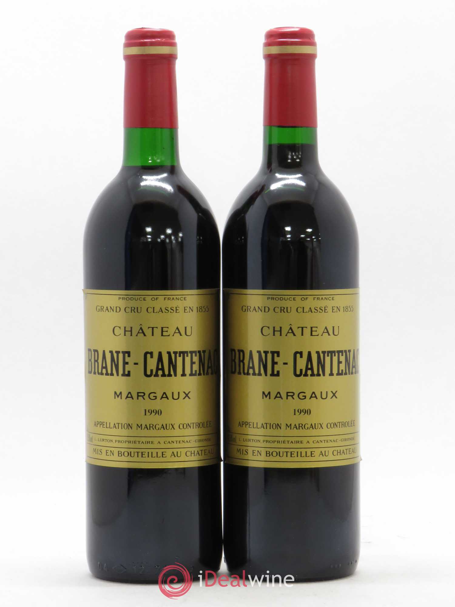 Château Brane Cantenac 2ème Grand Cru Classé 1990 - Lot de 2 bouteilles - 0