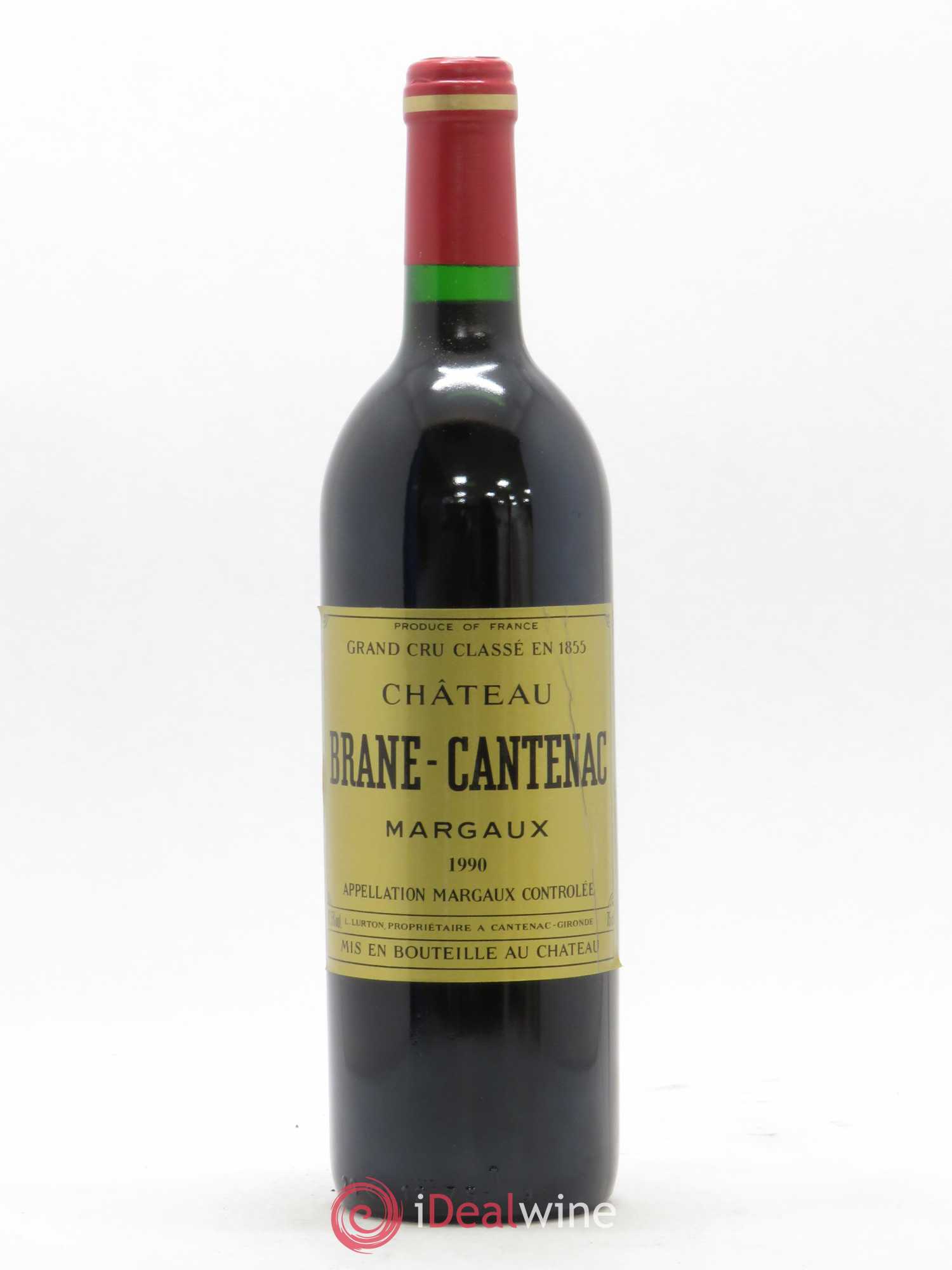 Château Brane Cantenac 2ème Grand Cru Classé 1990 - Lot de 1 bouteille - 0