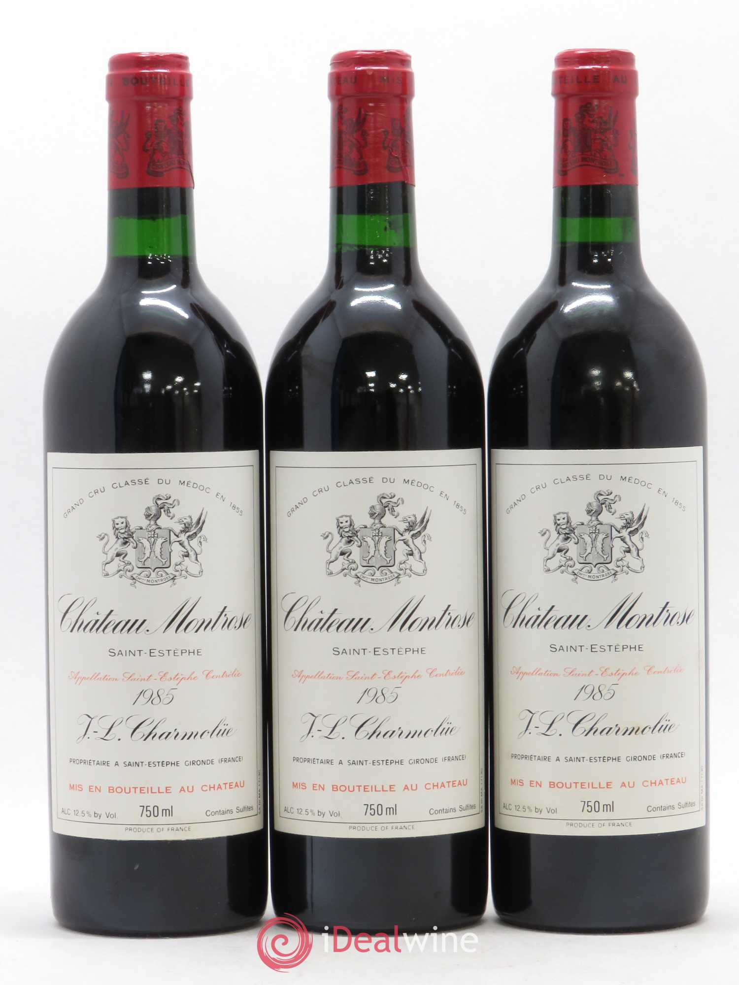 Château Montrose 2ème Grand Cru Classé 1985 - Lot de 3 bouteilles - 0