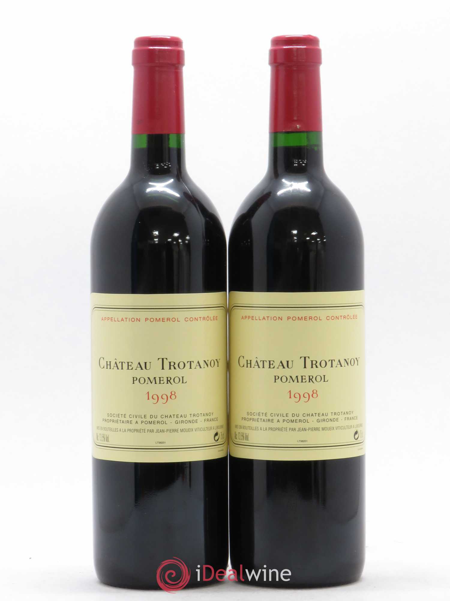 Château Trotanoy 1998 - Lot de 2 bouteilles - 0
