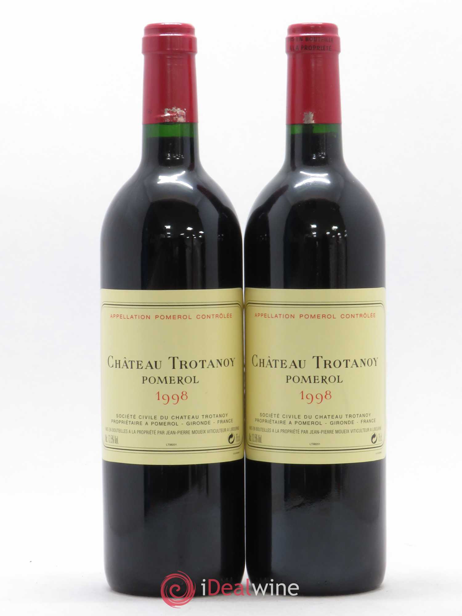 Château Trotanoy 1998 - Lot de 2 bouteilles - 0
