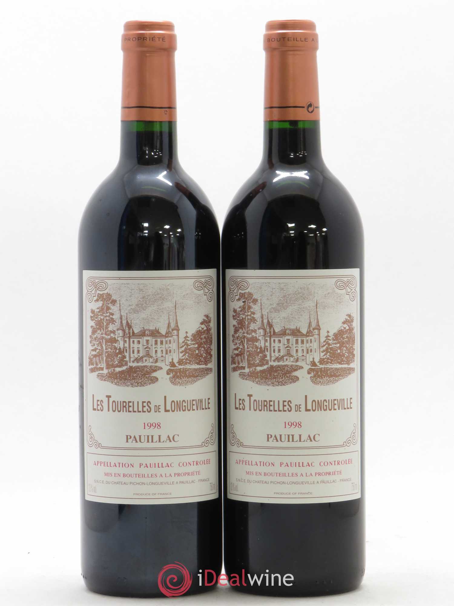 Les Tourelles de Longueville Second Vin 1998 - Lot de 2 bouteilles - 0