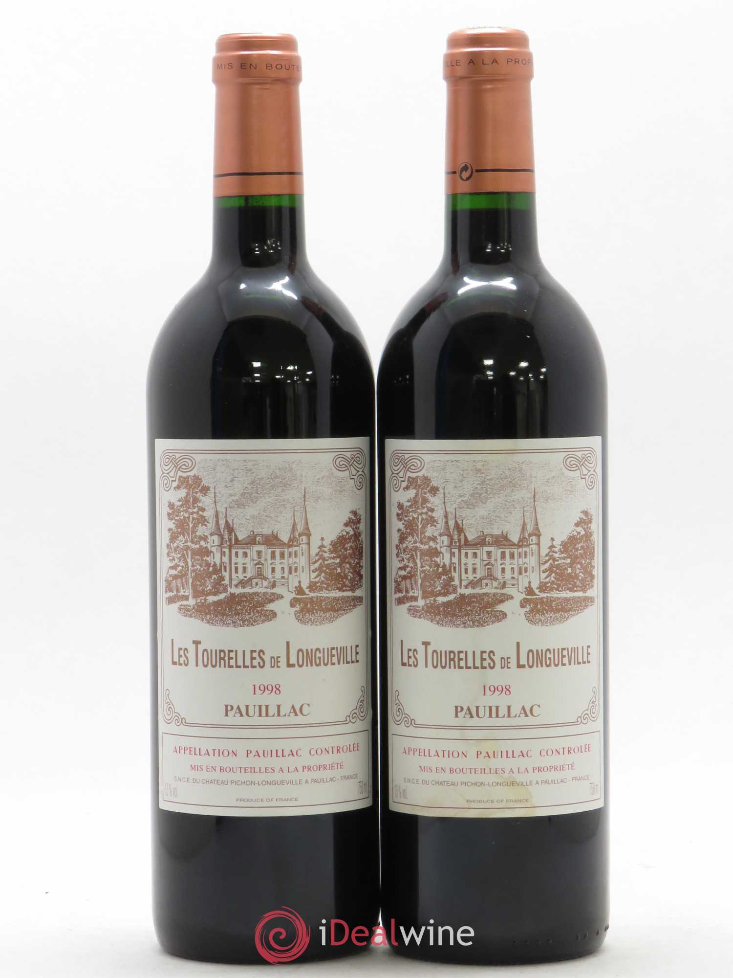 Les Tourelles de Longueville Second Vin 1998 - Lot de 2 bouteilles - 0