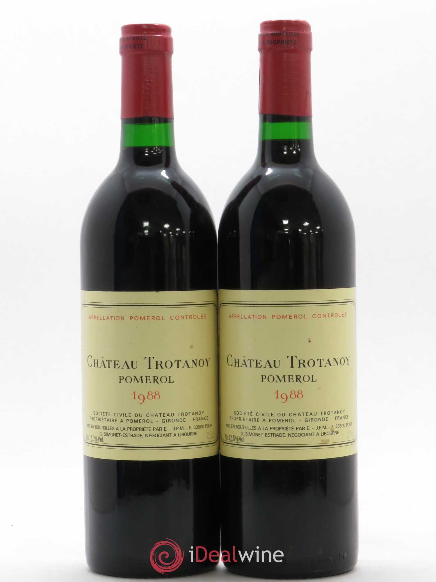 Château Trotanoy 1988 - Lot de 2 bouteilles - 0