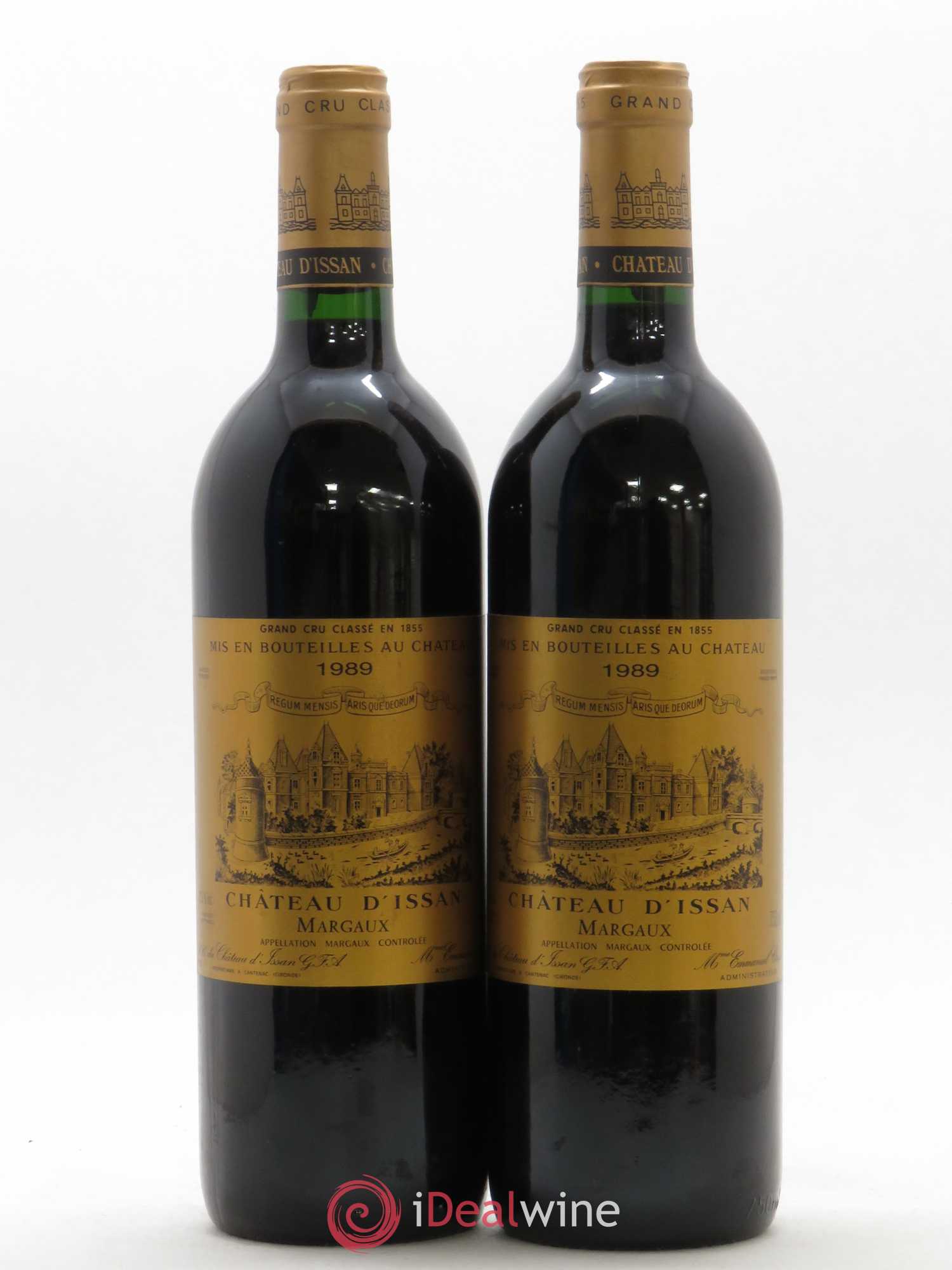 Château d'Issan 3ème Grand Cru Classé 1989 - Lot de 2 bouteilles - 0
