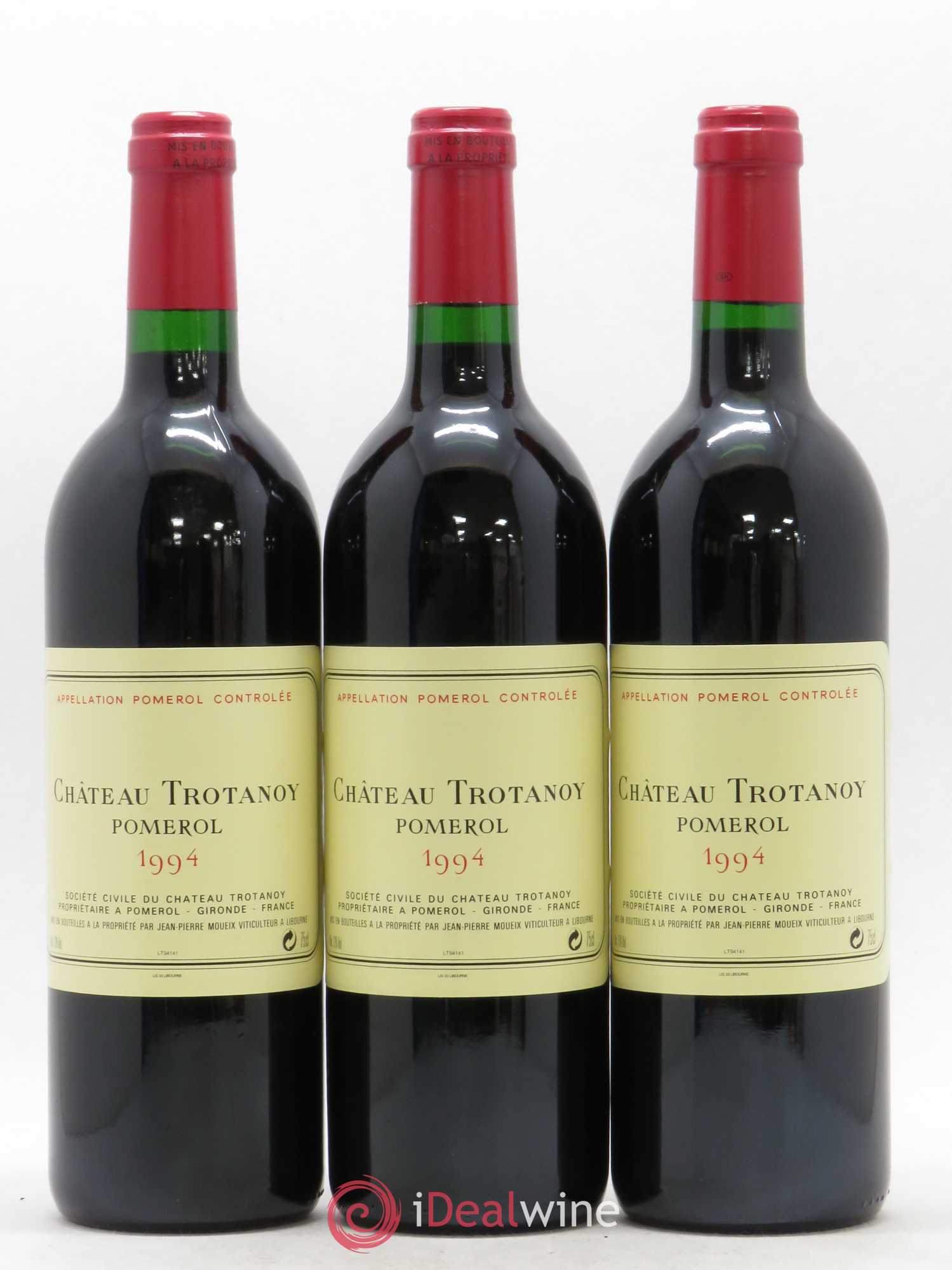 Château Trotanoy 1994 - Lot de 3 bouteilles - 0