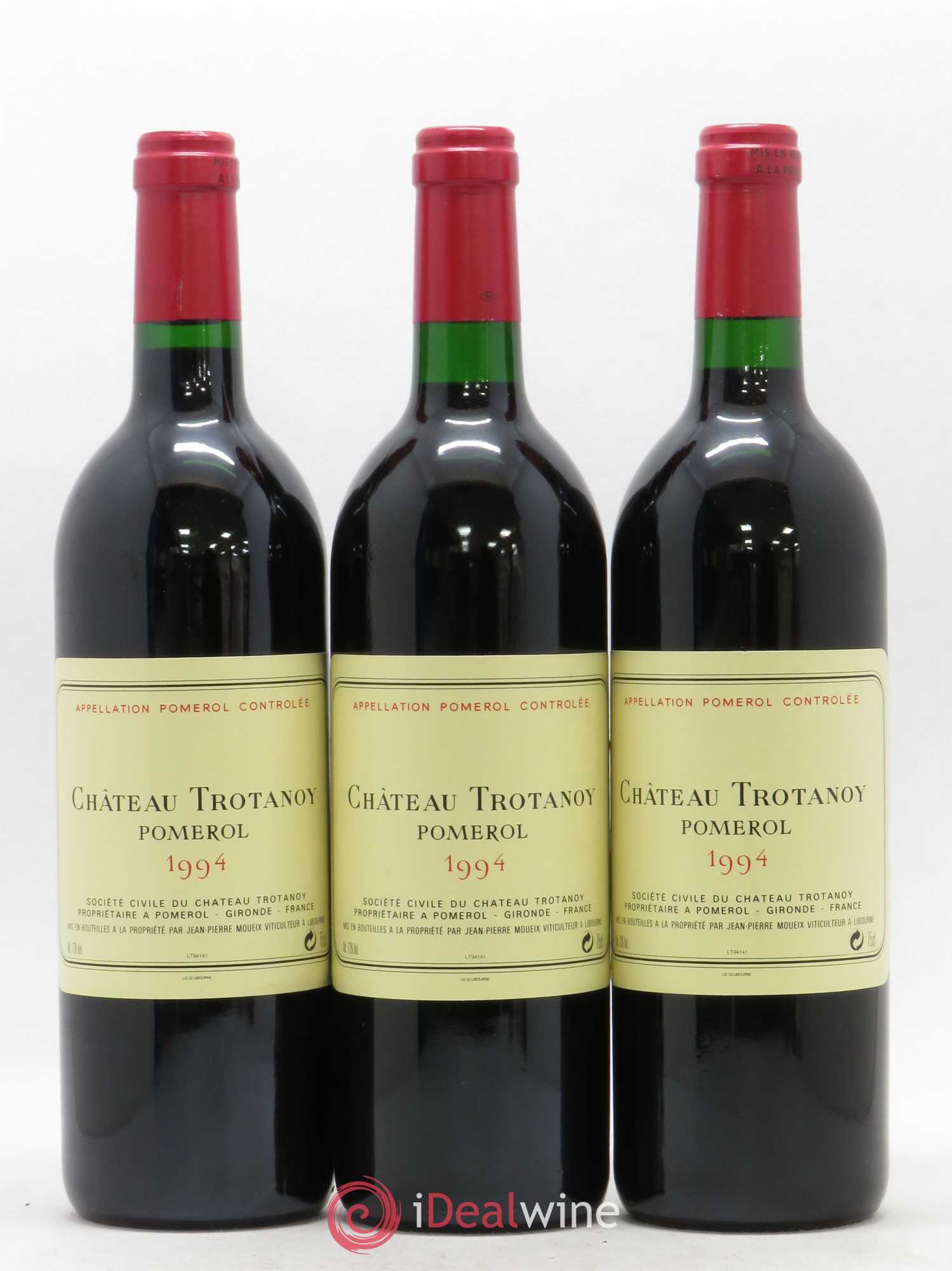Château Trotanoy 1994 - Lot de 3 bouteilles - 0