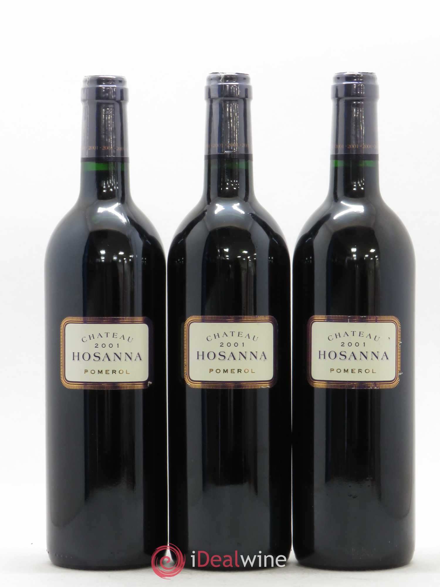 Château Hosanna 2001 - Lot de 3 bouteilles - 0