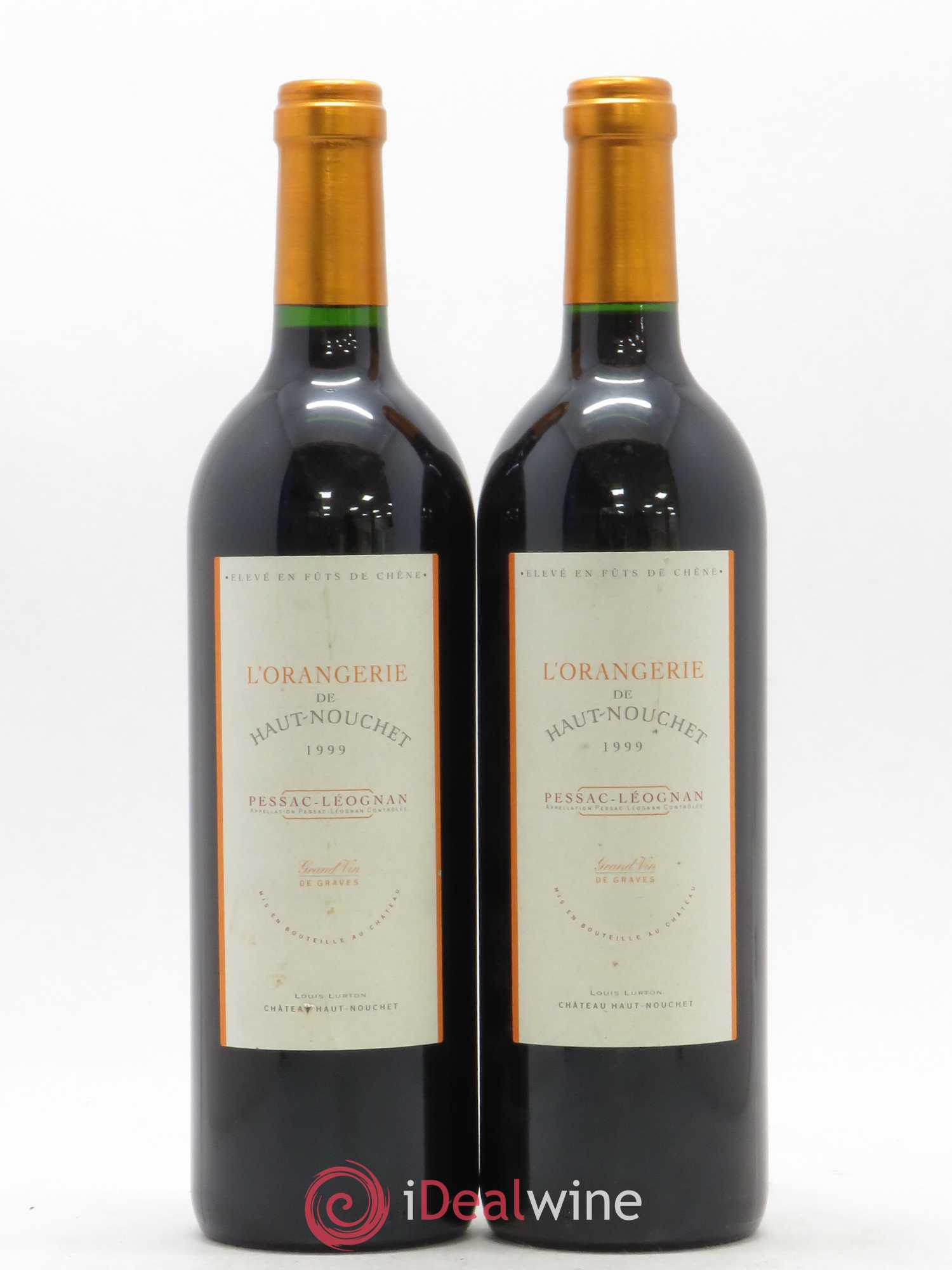 Pessac-Léognan L'Orangerie de Haut-Nouchet 1999 - Posten von 2 Flaschen - 0