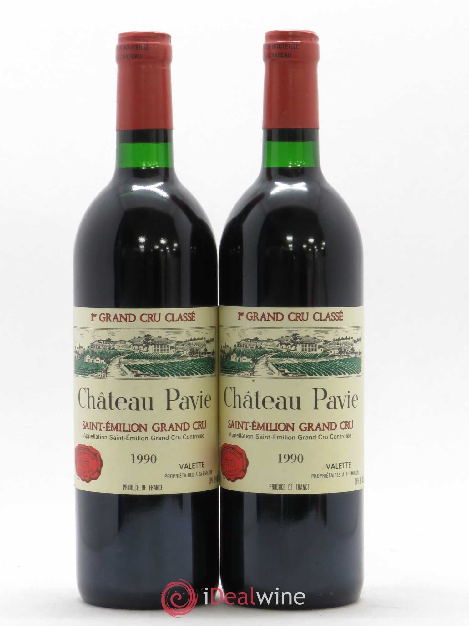 Château Pavie 1er Grand Cru Classé A 1990 - Lot de 2 bouteilles - 0