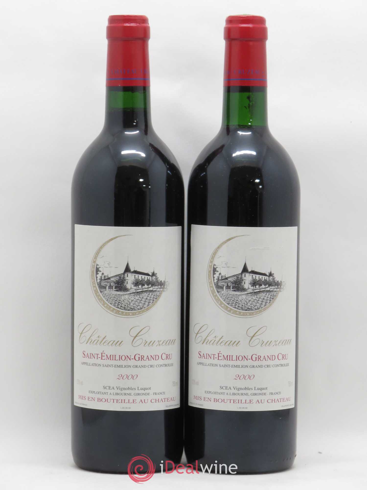 Château Cruzeau 2000 - Lot de 2 bouteilles - 0