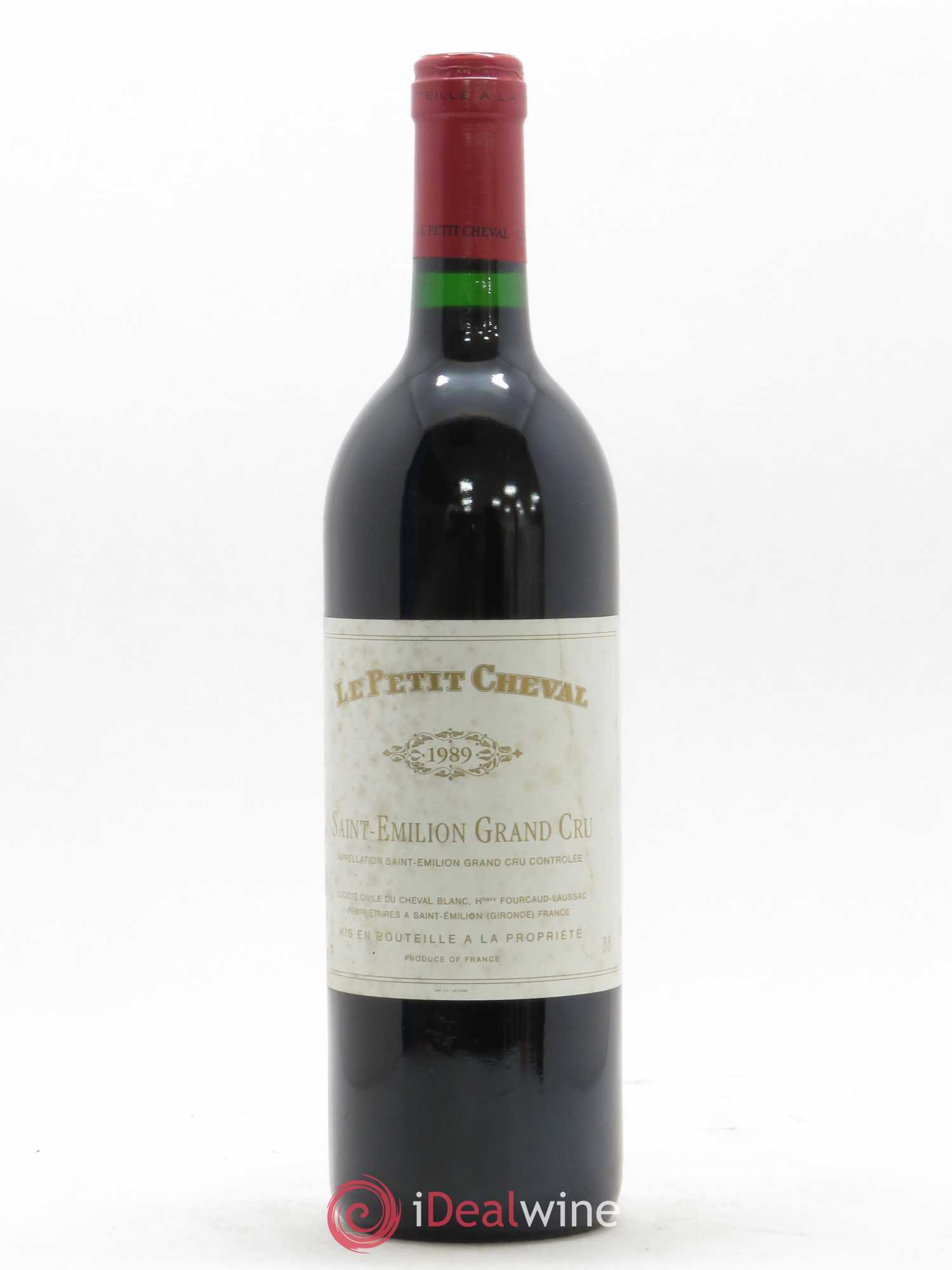 Le Petit Cheval Second Vin 1989 - Lot de 1 bouteille - 0