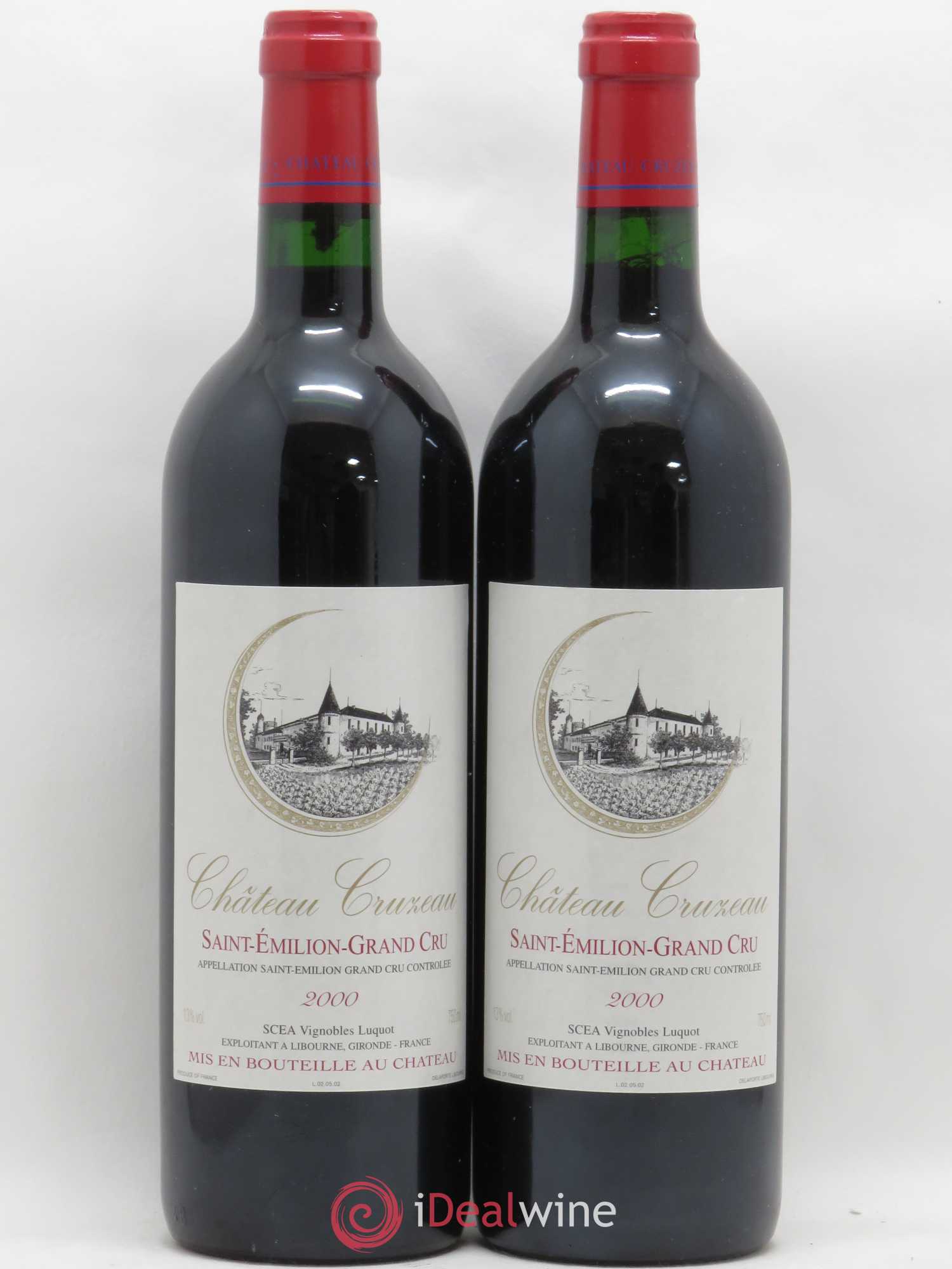 Château Cruzeau 2000 - Lot de 2 bouteilles - 0