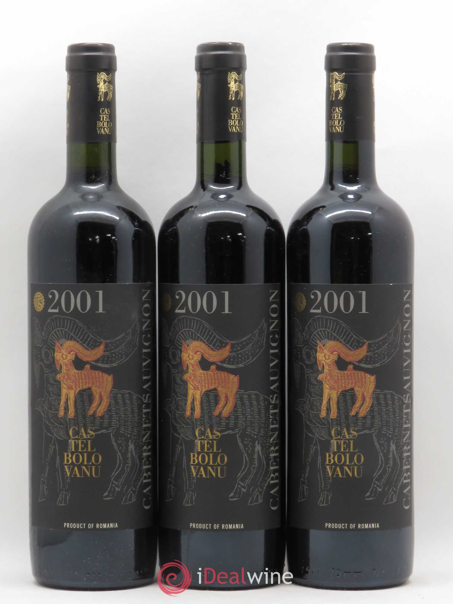 Vins Etrangers Roumanie Castel Bolovanu Cabernet Sauvignon 2001 - Lot de 6 bouteilles - 1