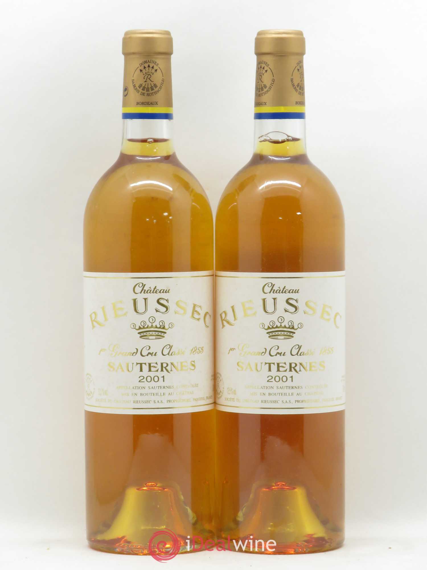 Château Rieussec 1er Grand Cru Classé 2001 - Lotto di 2 bottiglie - 0