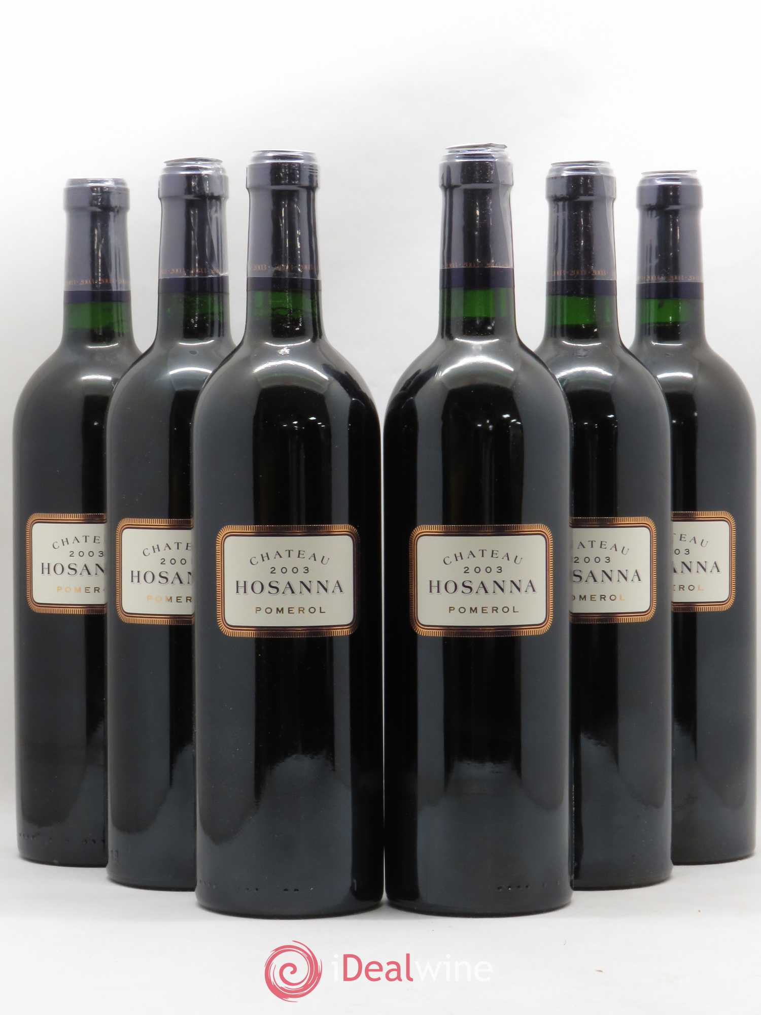 Château Hosanna 2003 - Lot de 6 bouteilles - 0