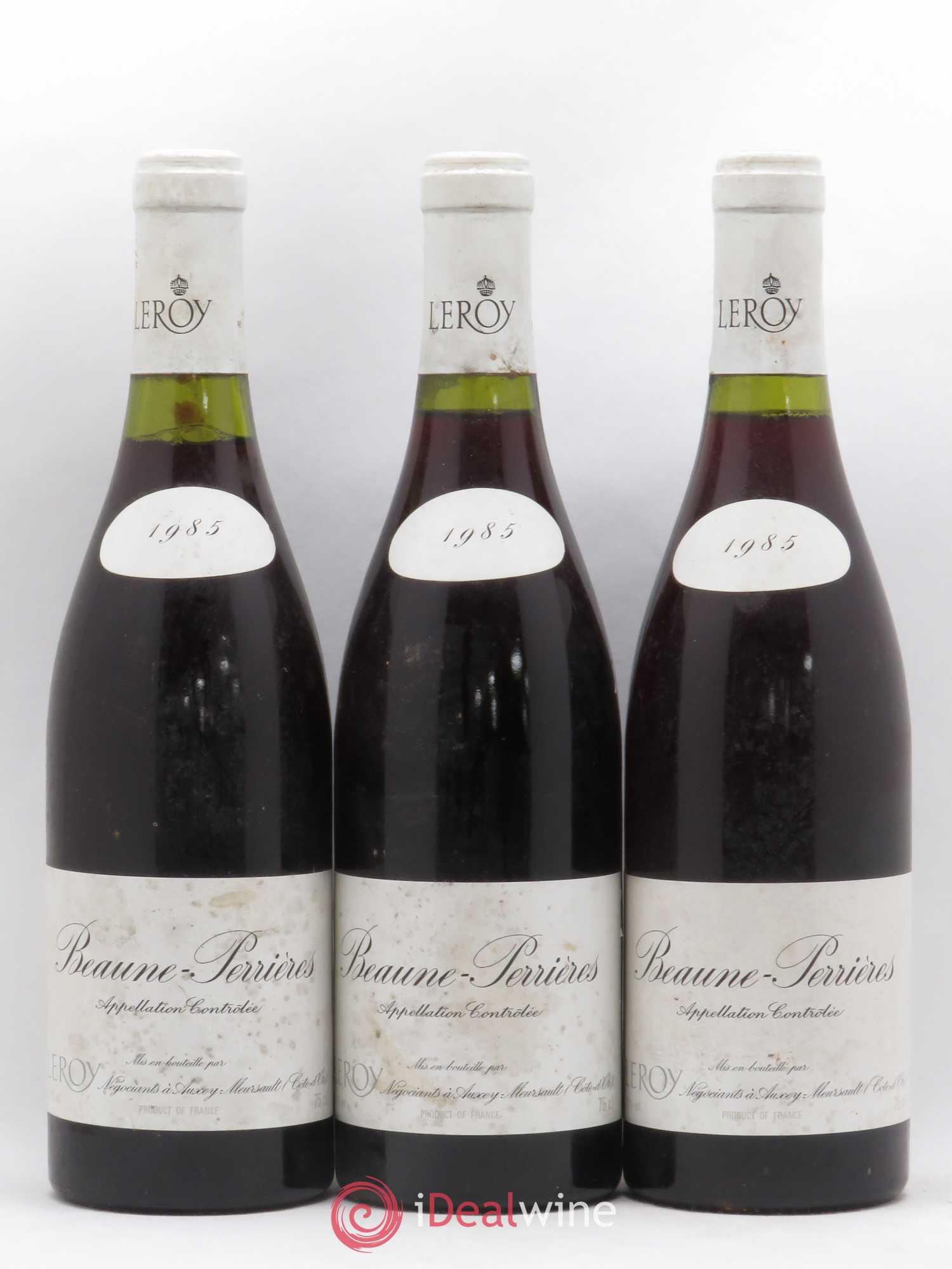 Beaune 1er Cru Perrieres Leroy SA 1985 - Posten von 3 Flaschen - 0