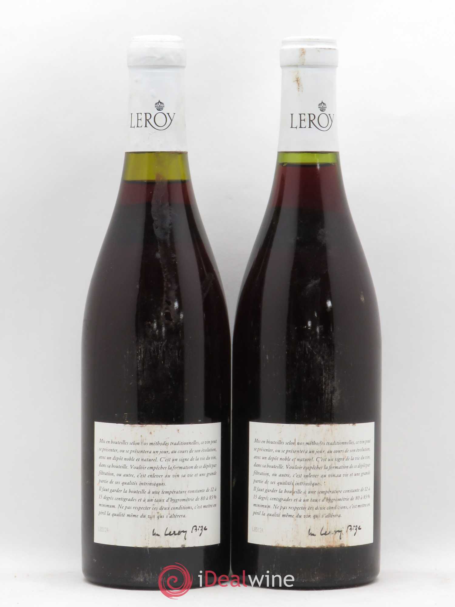 Nuits-Saint-Georges Leroy SA 1985 - Lot de 2 bouteilles - 1