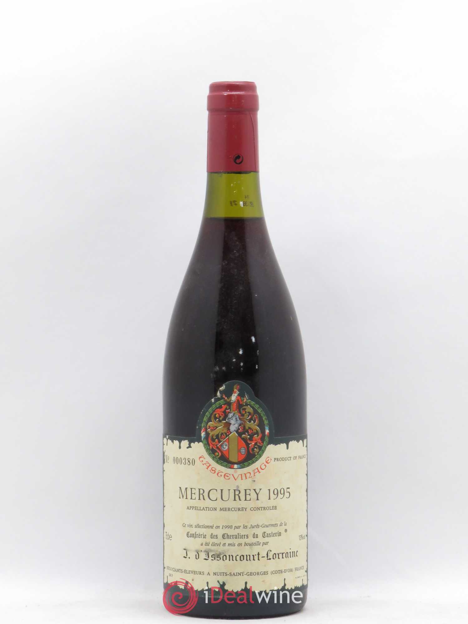 Mercurey Tastevinage J. D'Issoncourt Lorraine (sans prix de réserve) 1995 - Posten von 1 Flasche - 0