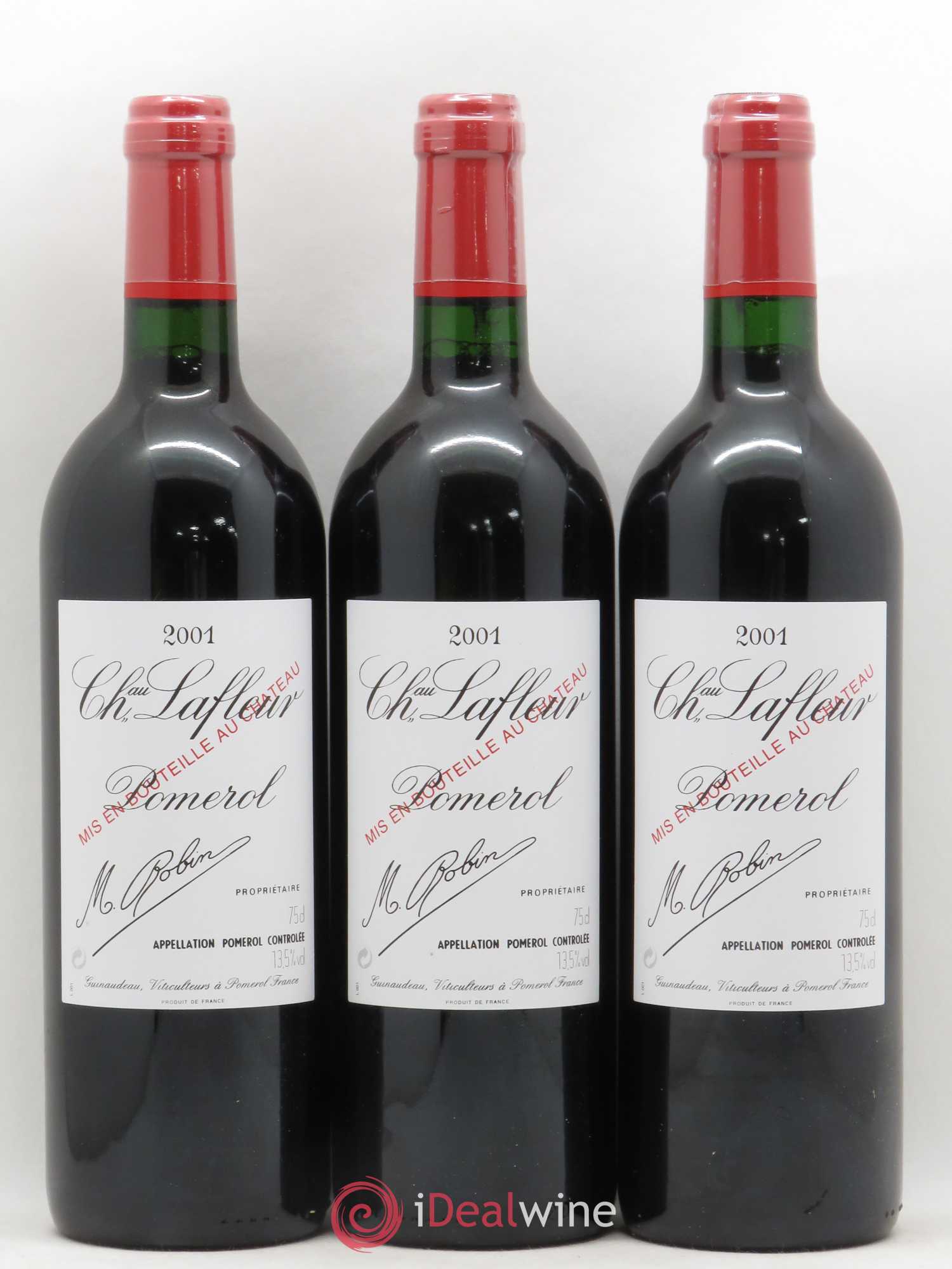 Château Lafleur 2001 - Lot de 3 bouteilles - 0