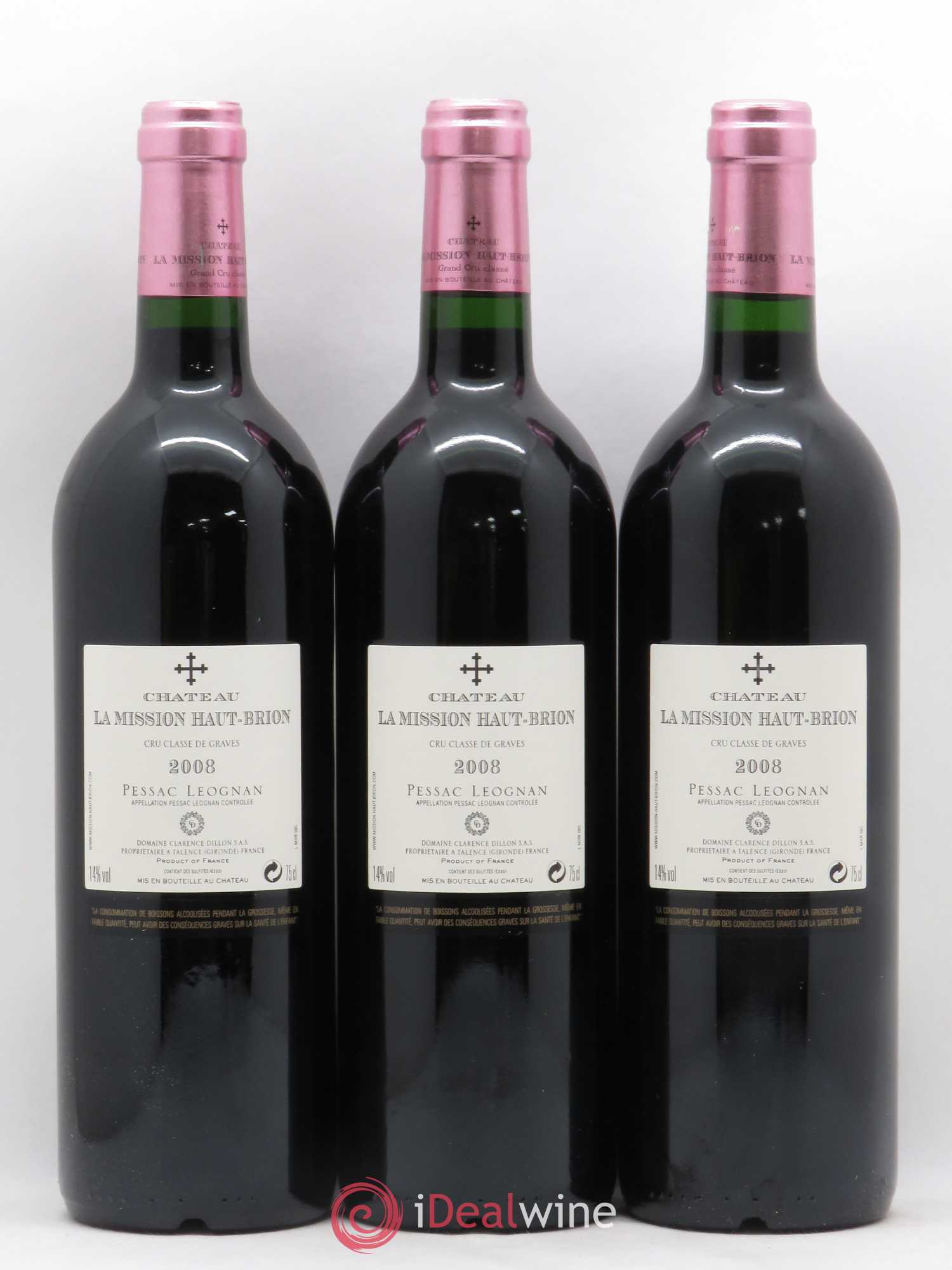 Château la Mission Haut-Brion Cru Classé de Graves 2008 - Lot de 12 bouteilles - 2