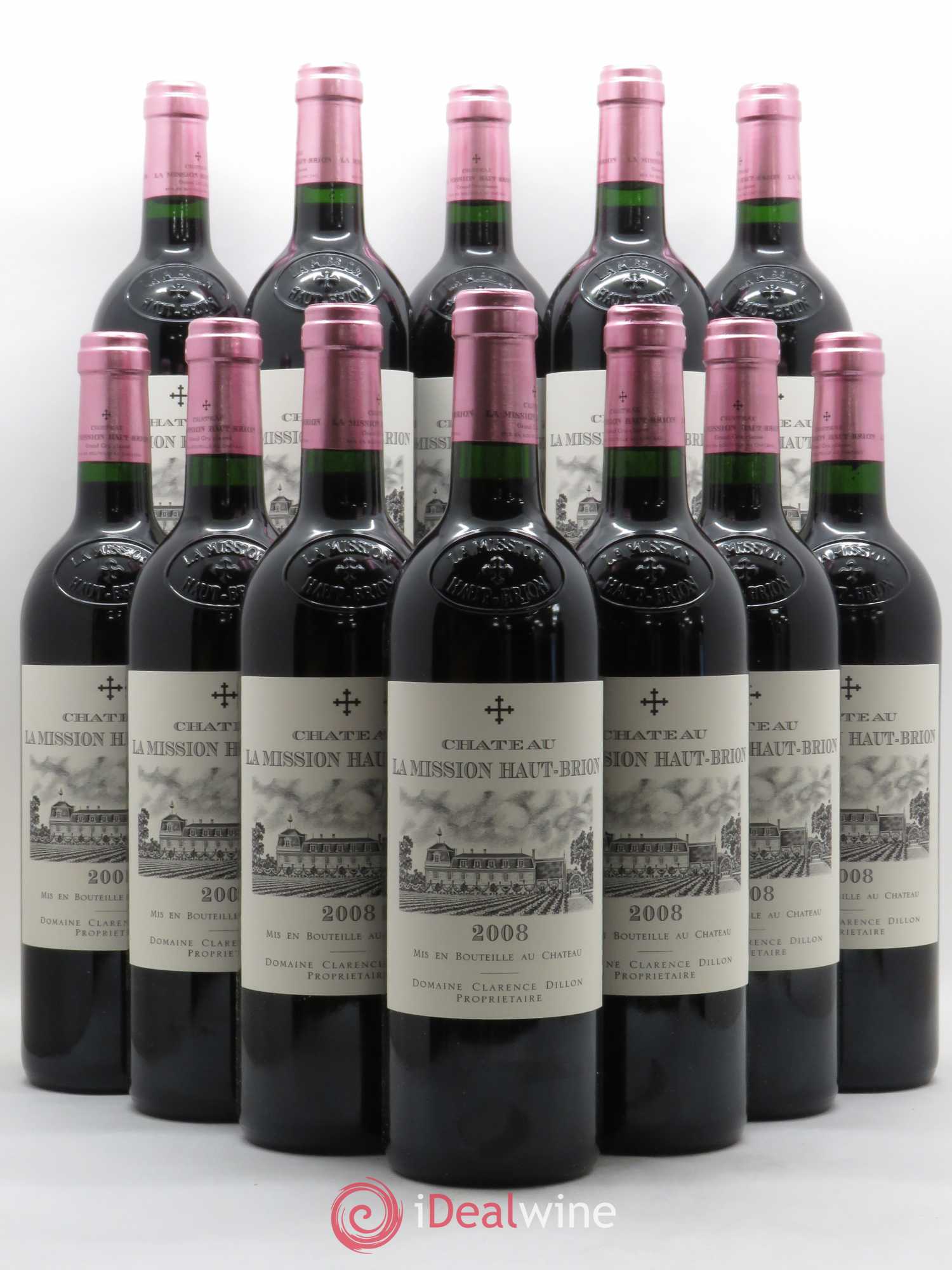 Château la Mission Haut-Brion Cru Classé de Graves 2008 - Lot de 12 bouteilles - 0