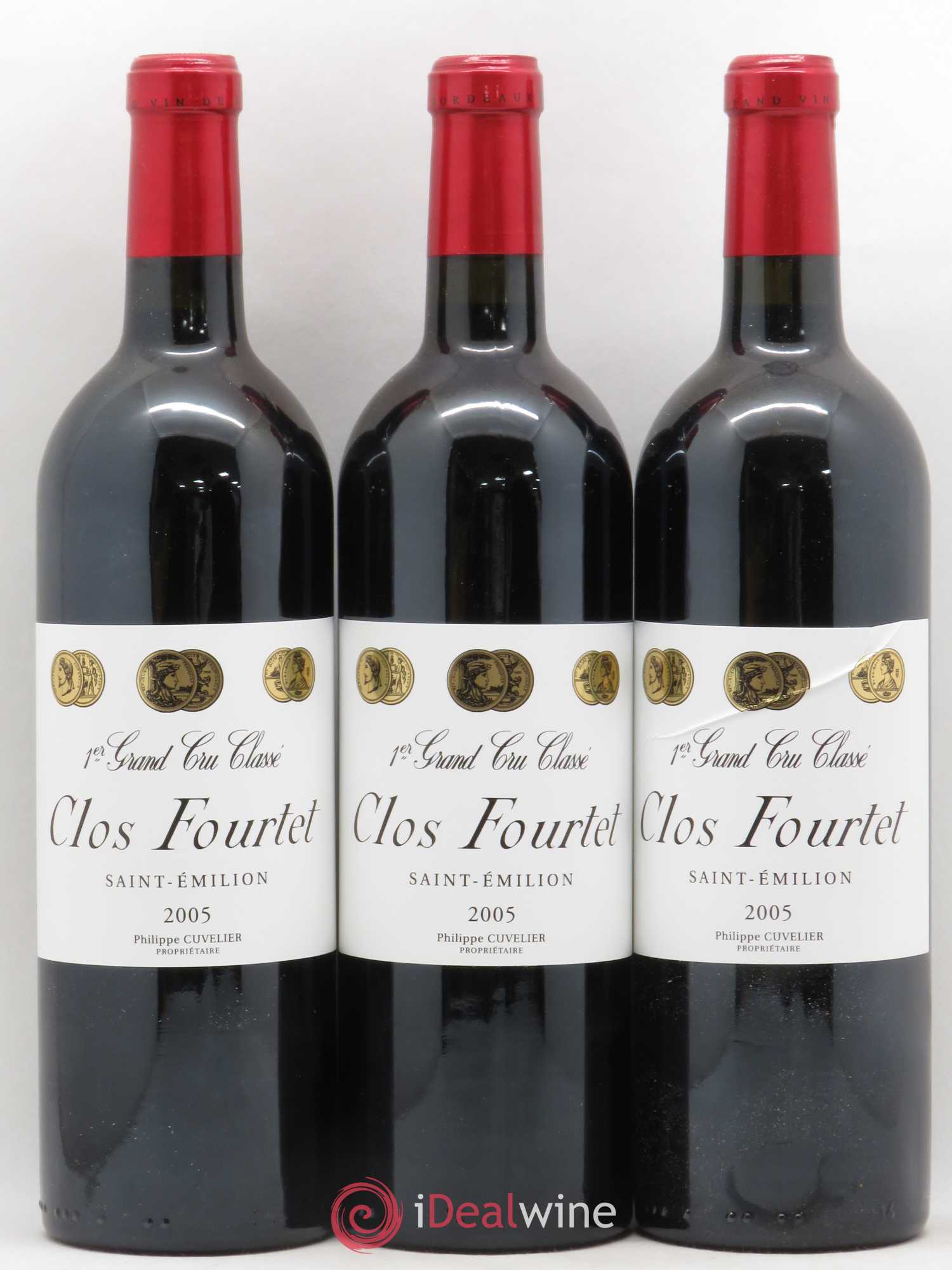 Clos Fourtet 1er Grand Cru Classé B 2005 - Lot de 12 bouteilles - 1