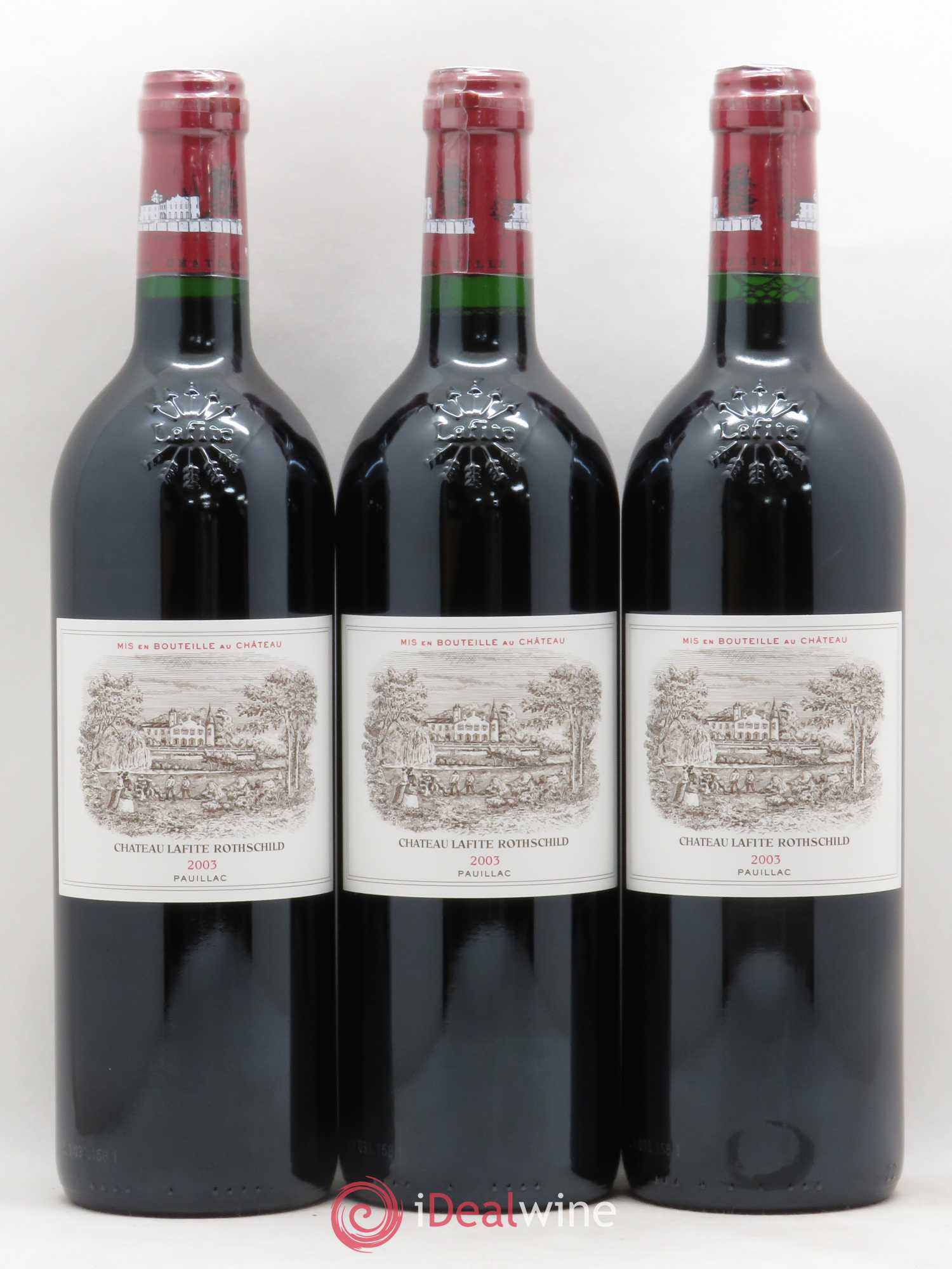 Château Lafite Rothschild 1er Grand Cru Classé 2003 - Lot de 6 bouteilles - 1