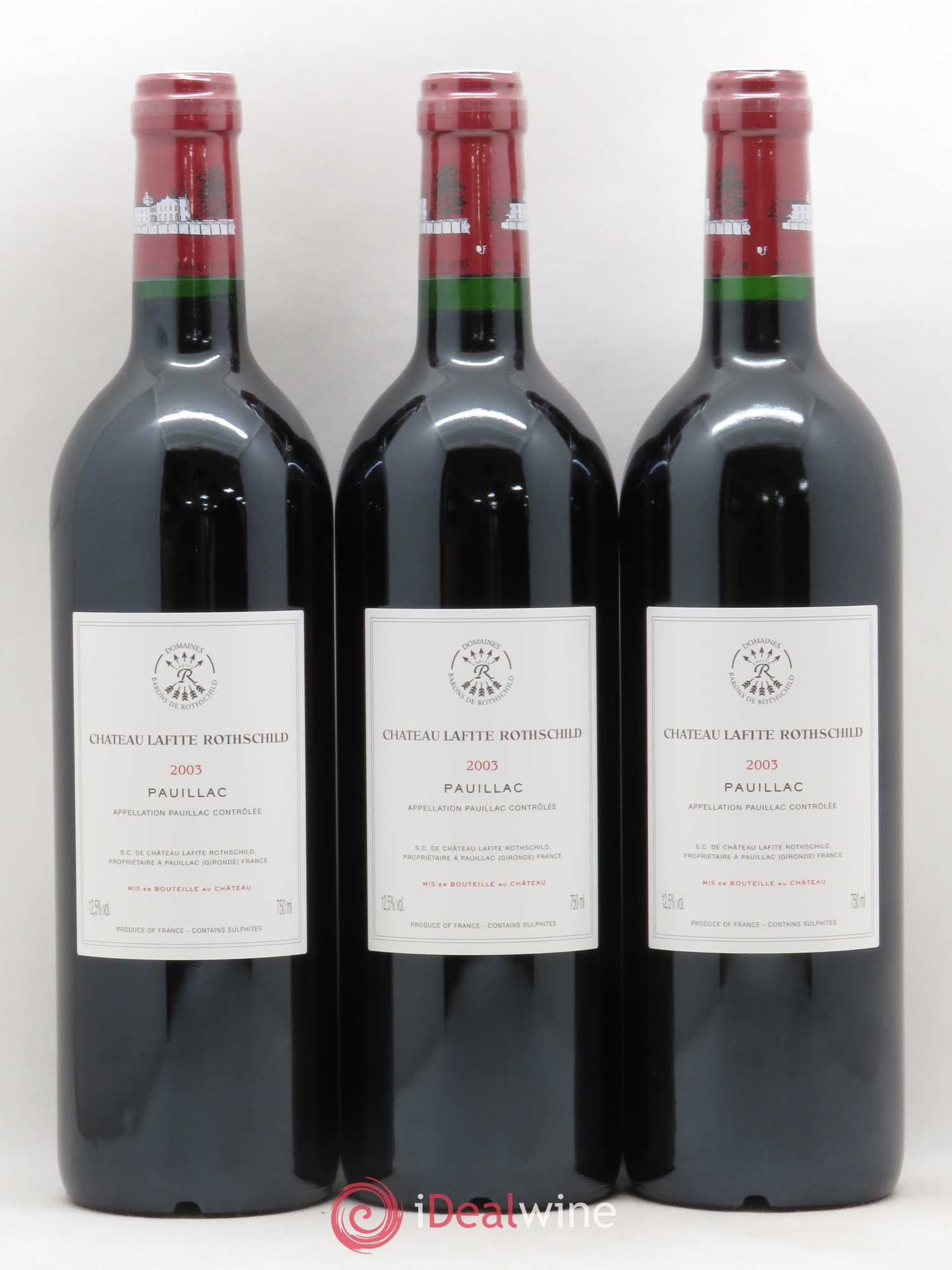 Château Lafite Rothschild 1er Grand Cru Classé 2003 - Lot de 6 bouteilles - 2