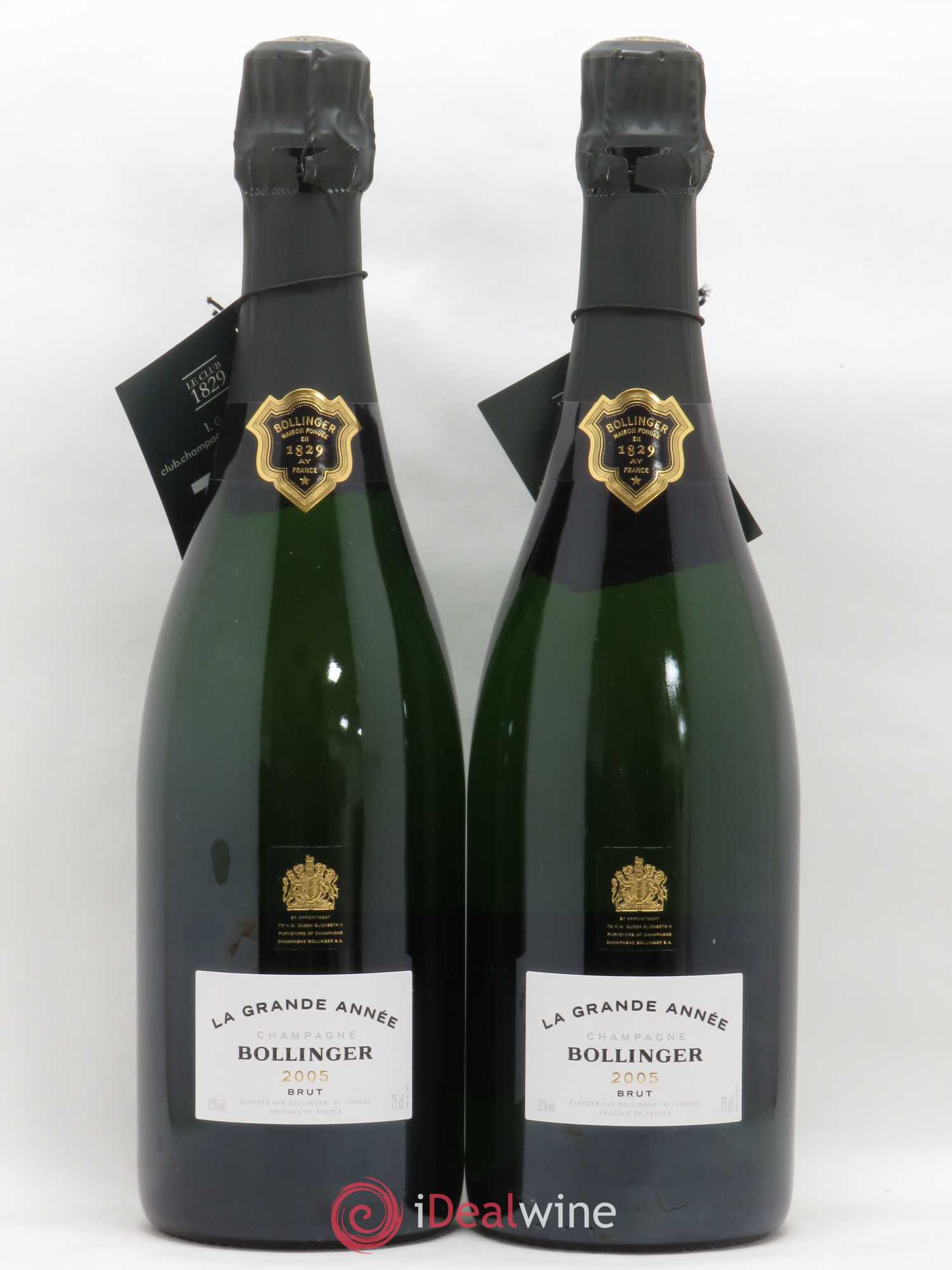 La Grande Année Brut Bollinger 2005 - Lot de 2 bouteilles - 0