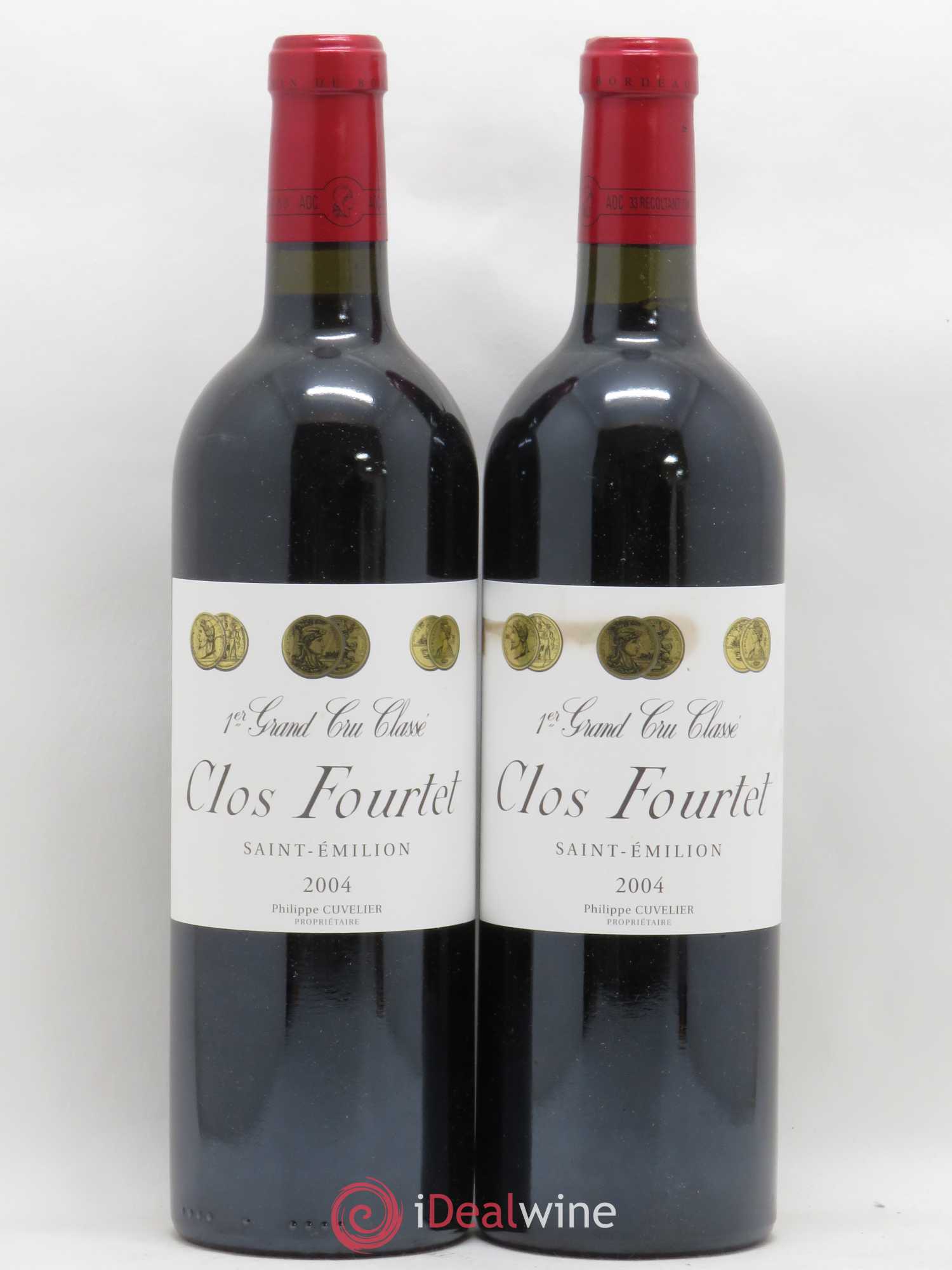 Clos Fourtet 1er Grand Cru Classé B 2004 - Lot de 2 bouteilles - 0