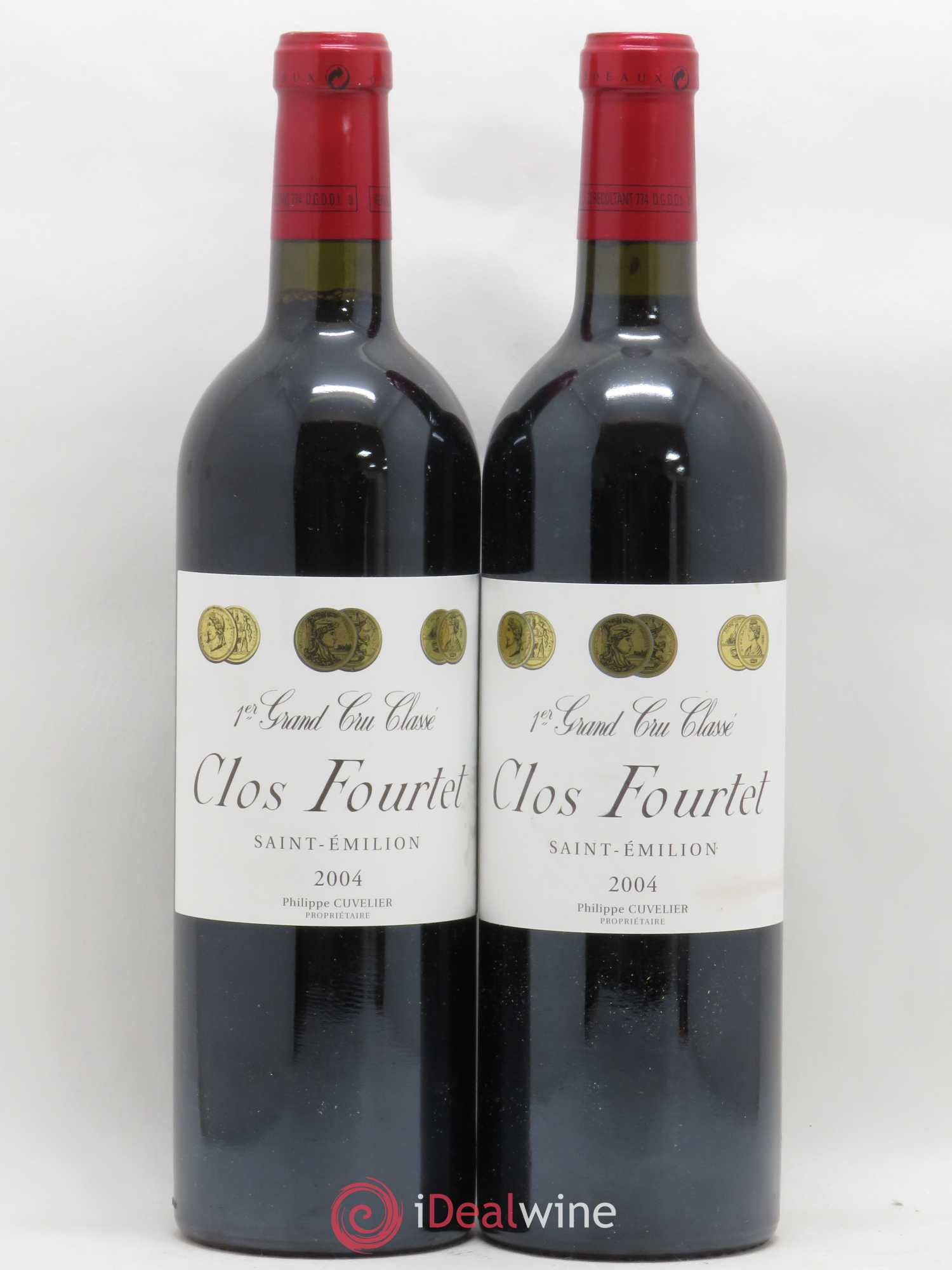 Clos Fourtet 1er Grand Cru Classé B 2004 - Lot de 2 bouteilles - 0