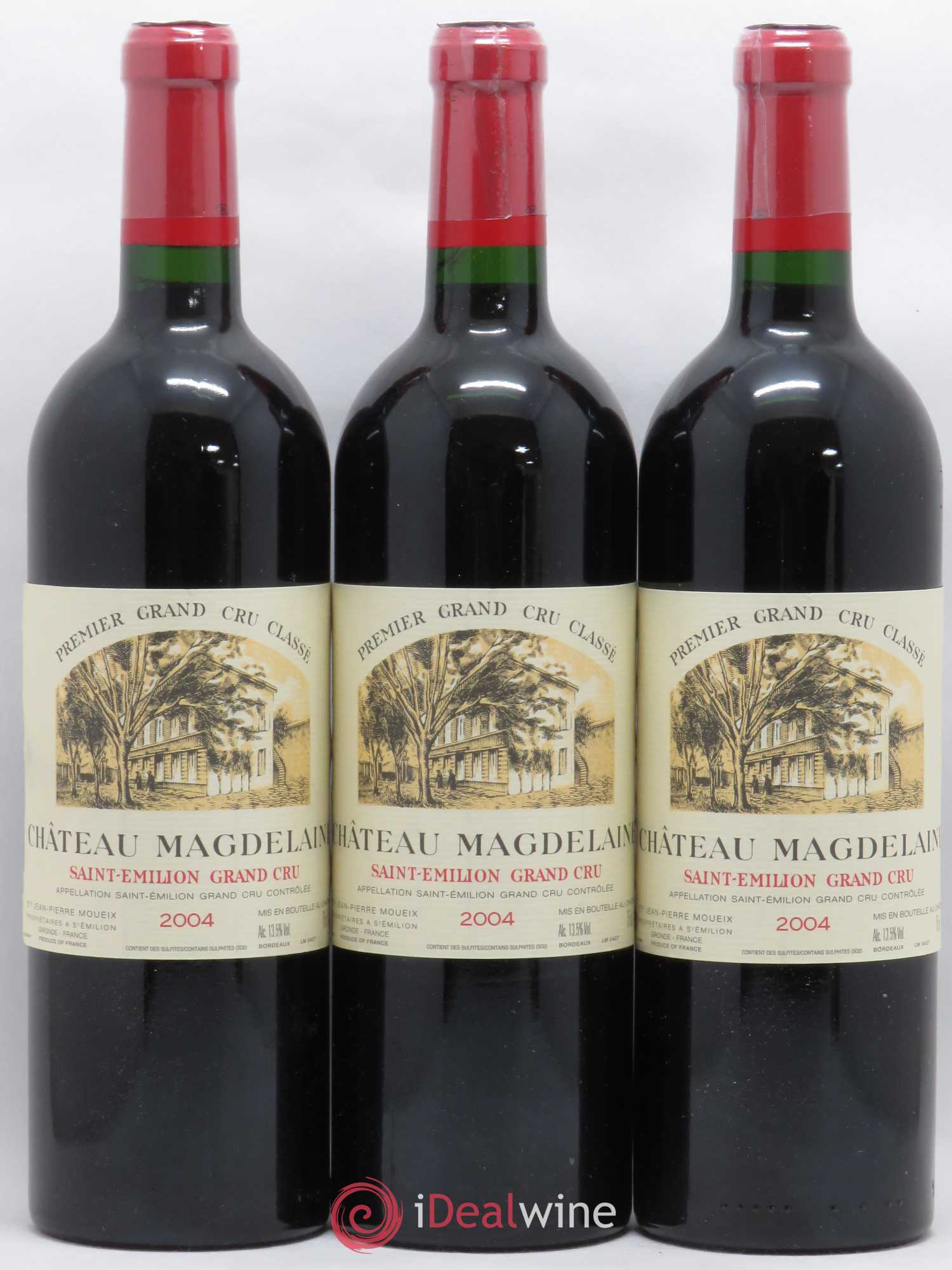 Château Magdelaine 2004 - Lot de 3 bouteilles - 0