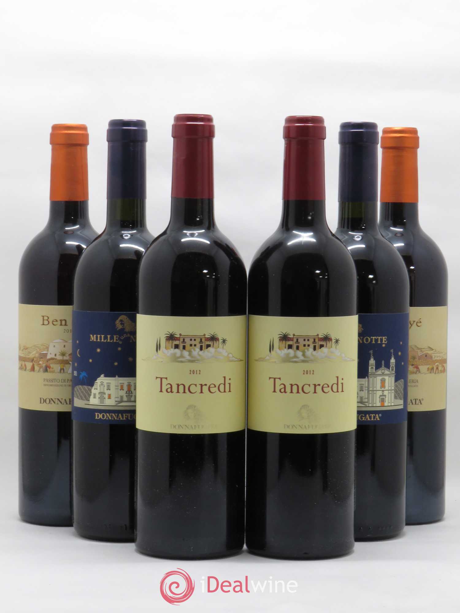 Italie Caisse panachée Sicile Maison Donnafugata Ben Ryé 2014, Tancredi 2012, Mille e una Notte 2011 - Posten von 6 Flaschen - 0