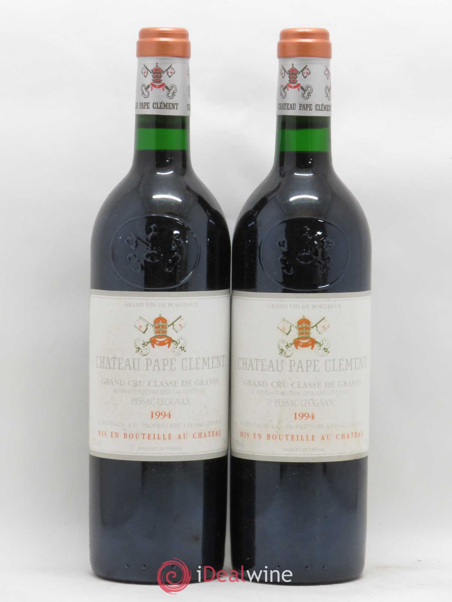 Château Pape Clément Cru Classé de Graves 1994 - Lot de 2 bouteilles - 0