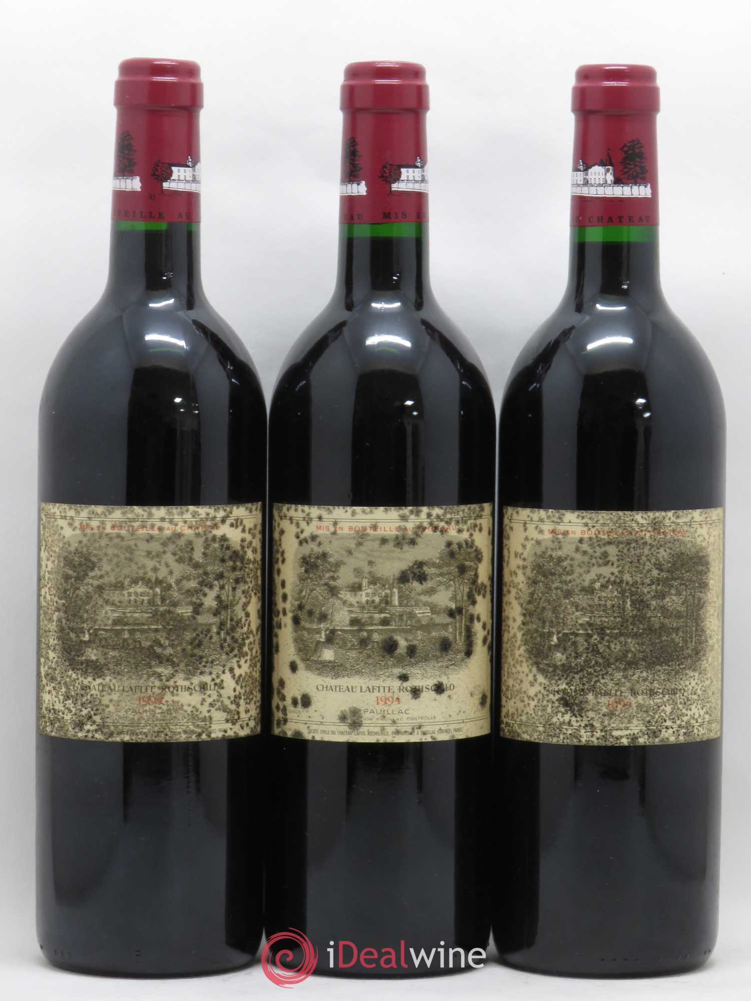 Château Lafite Rothschild 1er Grand Cru Classé 1994 - Lot de 3 bouteilles - 0