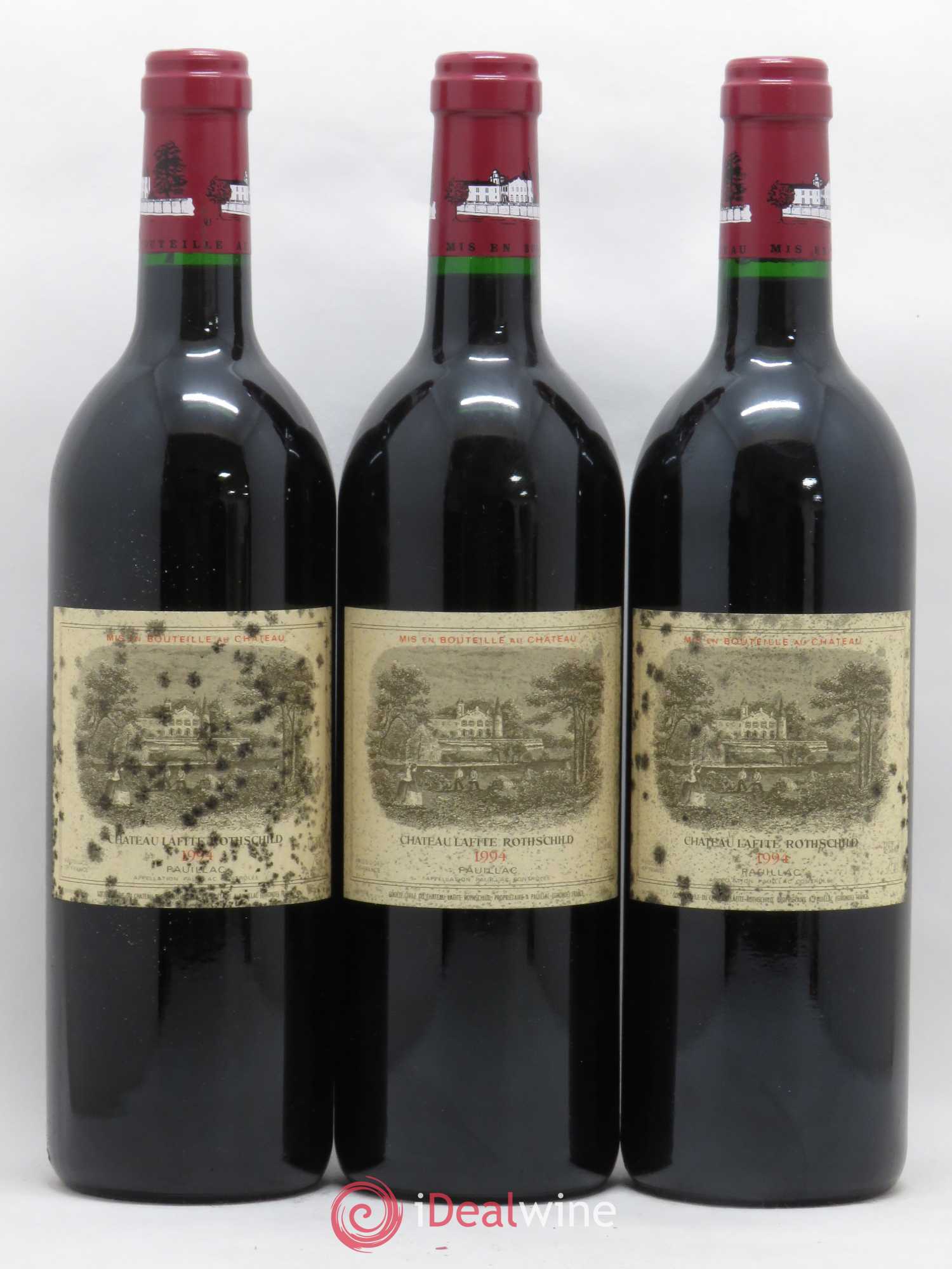 Château Lafite Rothschild 1er Grand Cru Classé 1994 - Lot de 3 bouteilles - 0