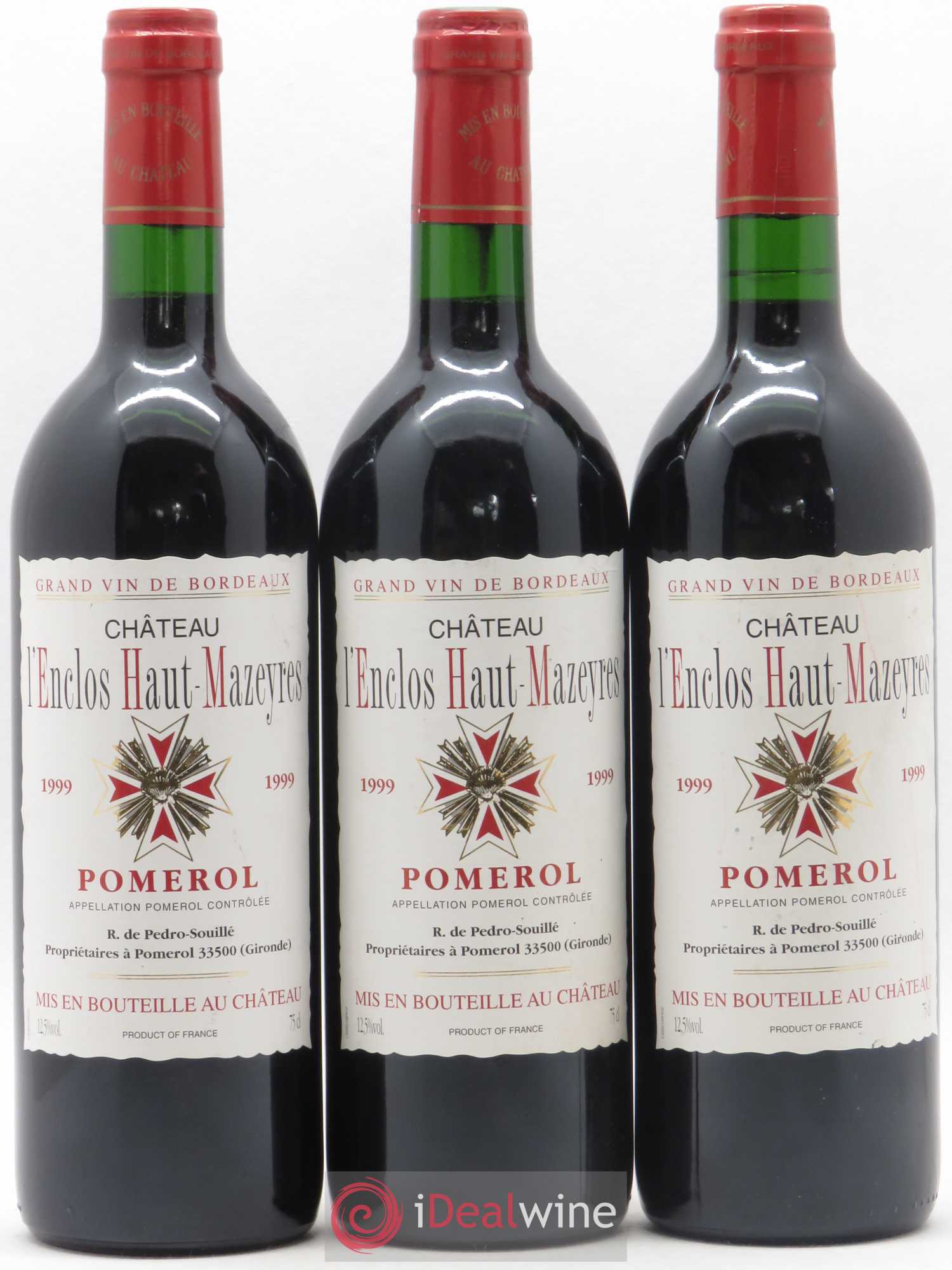 Château l' Enclos Haut Mazeyres 1999 - Lot de 6 bouteilles - 2