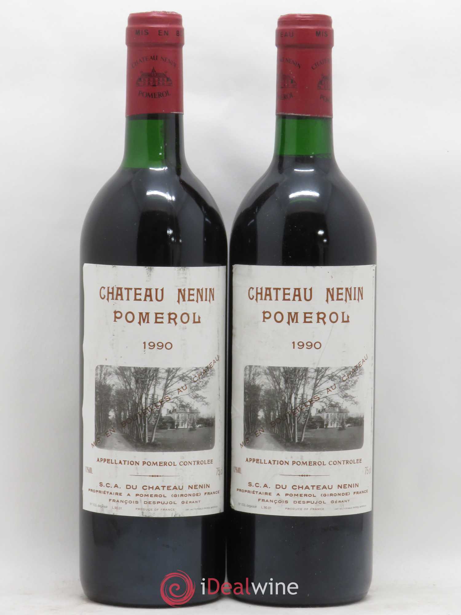 Château Nenin 1990 - Lot de 2 bouteilles - 0