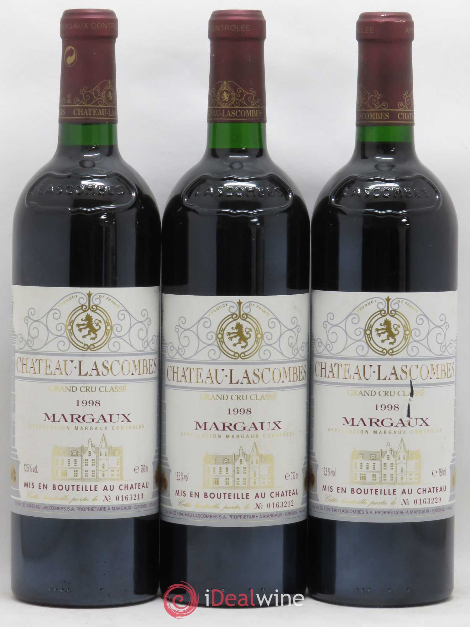Château Lascombes 2ème Grand Cru Classé 1998 - Lot de 6 bouteilles - 1