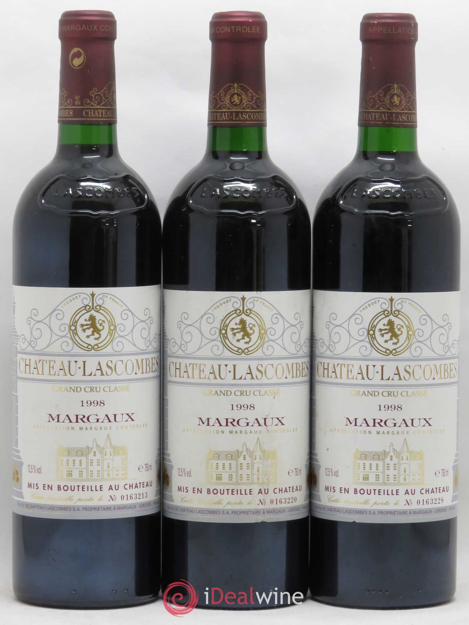 Château Lascombes 2ème Grand Cru Classé 1998 - Lot de 6 bouteilles - 2