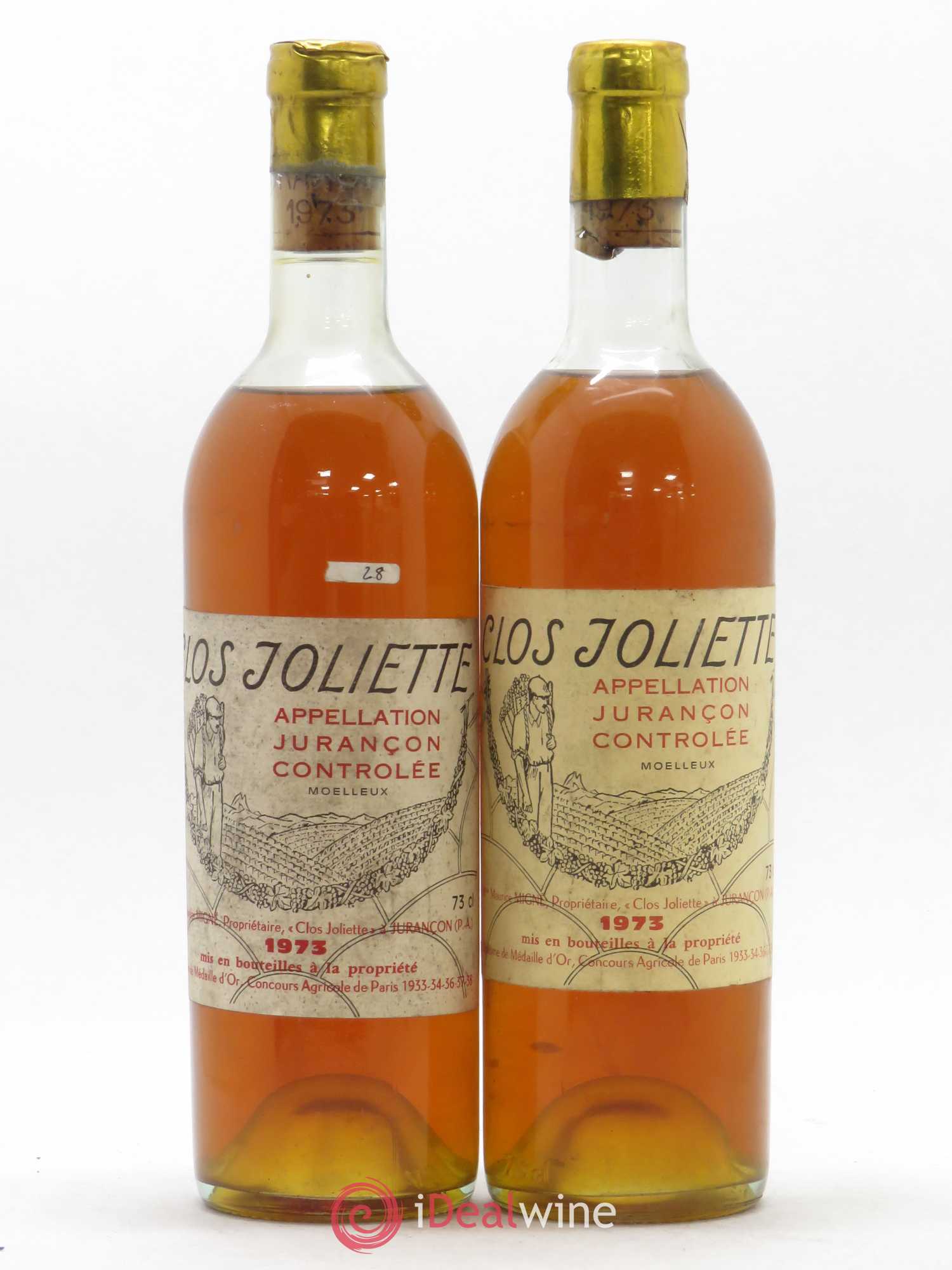 Jurançon Clos Joliette 1973 - Lotto di 2 bottiglie - 0