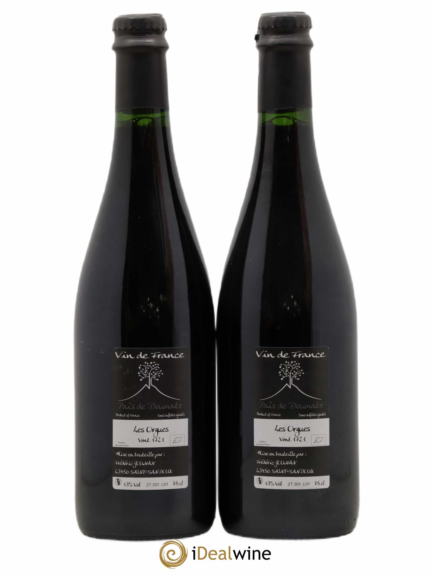 Vin de France Les Orgues Vignoble de l'Arbre Blanc 2017 - Lot de 2 bouteilles - 1