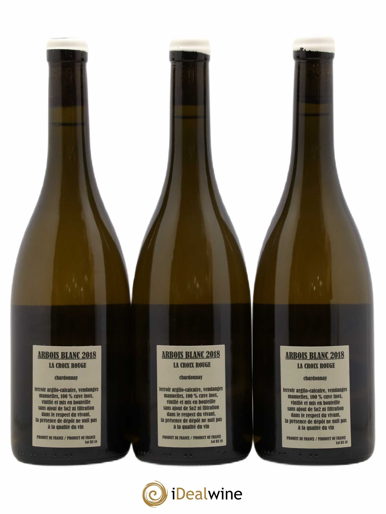 Arbois Chardonnay La Croix Rouge Adeline Houillon & Renaud Bruyère 2018 - Posten von 3 Flaschen - 1