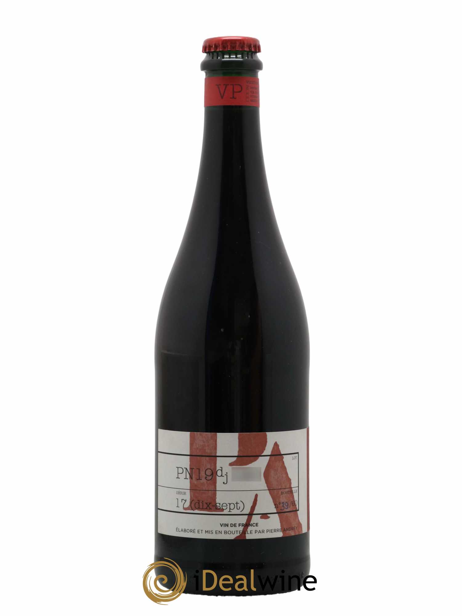 Vin de France Verba Pampinea Pinot Noir Florence Bouleaux et Pierre Andrey 2019 - Lot de 1 bouteille - 0