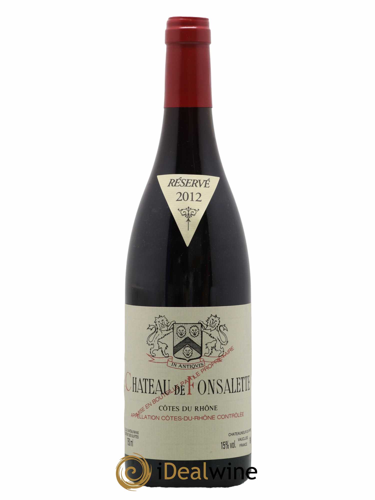 Côtes-du-Rhône Château de Fonsalette Emmanuel Reynaud 2012 - Lot de 1 bouteille - 0
