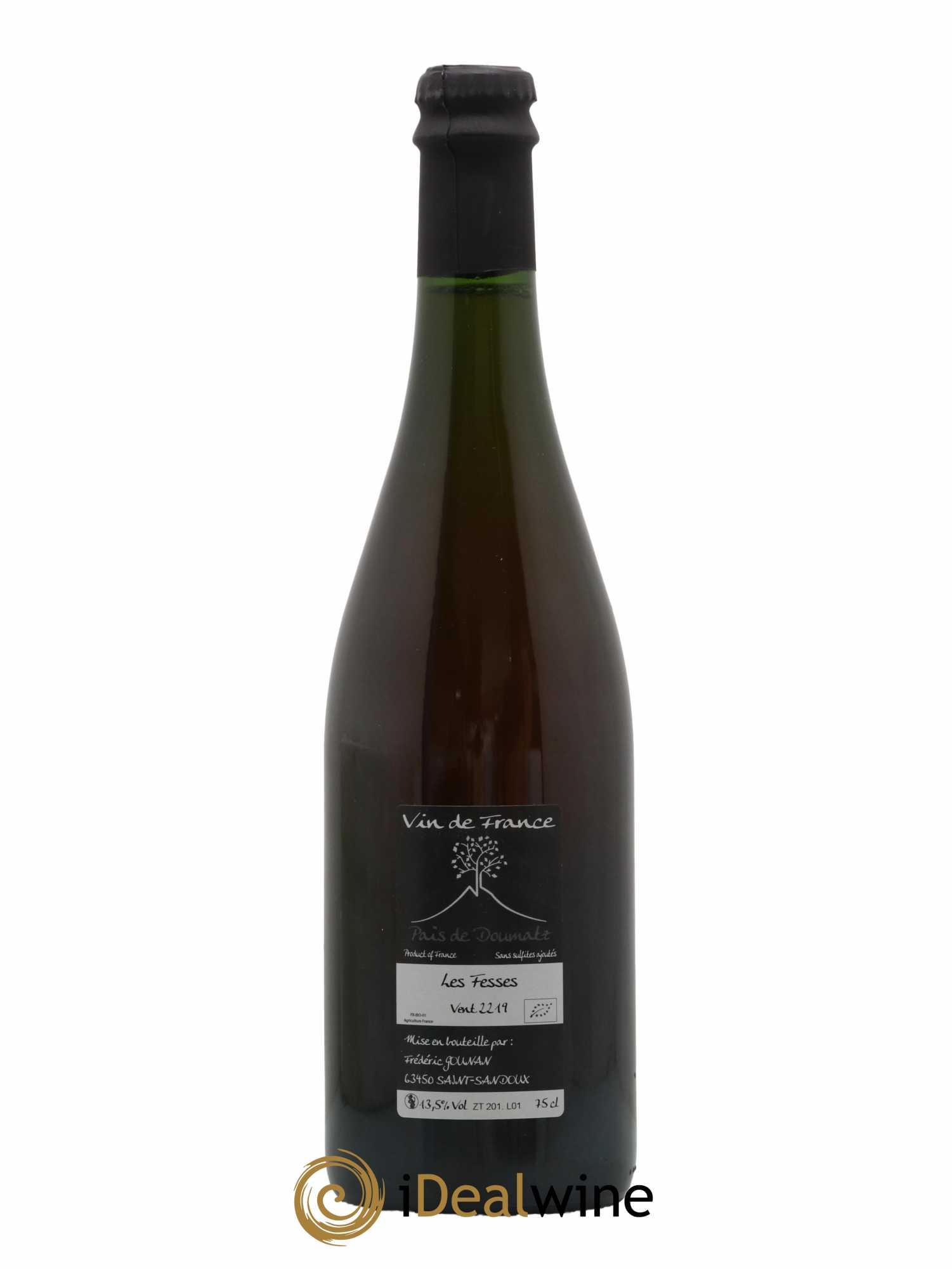 Vin de France Les Fesses Vignoble de l'Arbre Blanc 2019 - Lot de 1 bouteille - 1