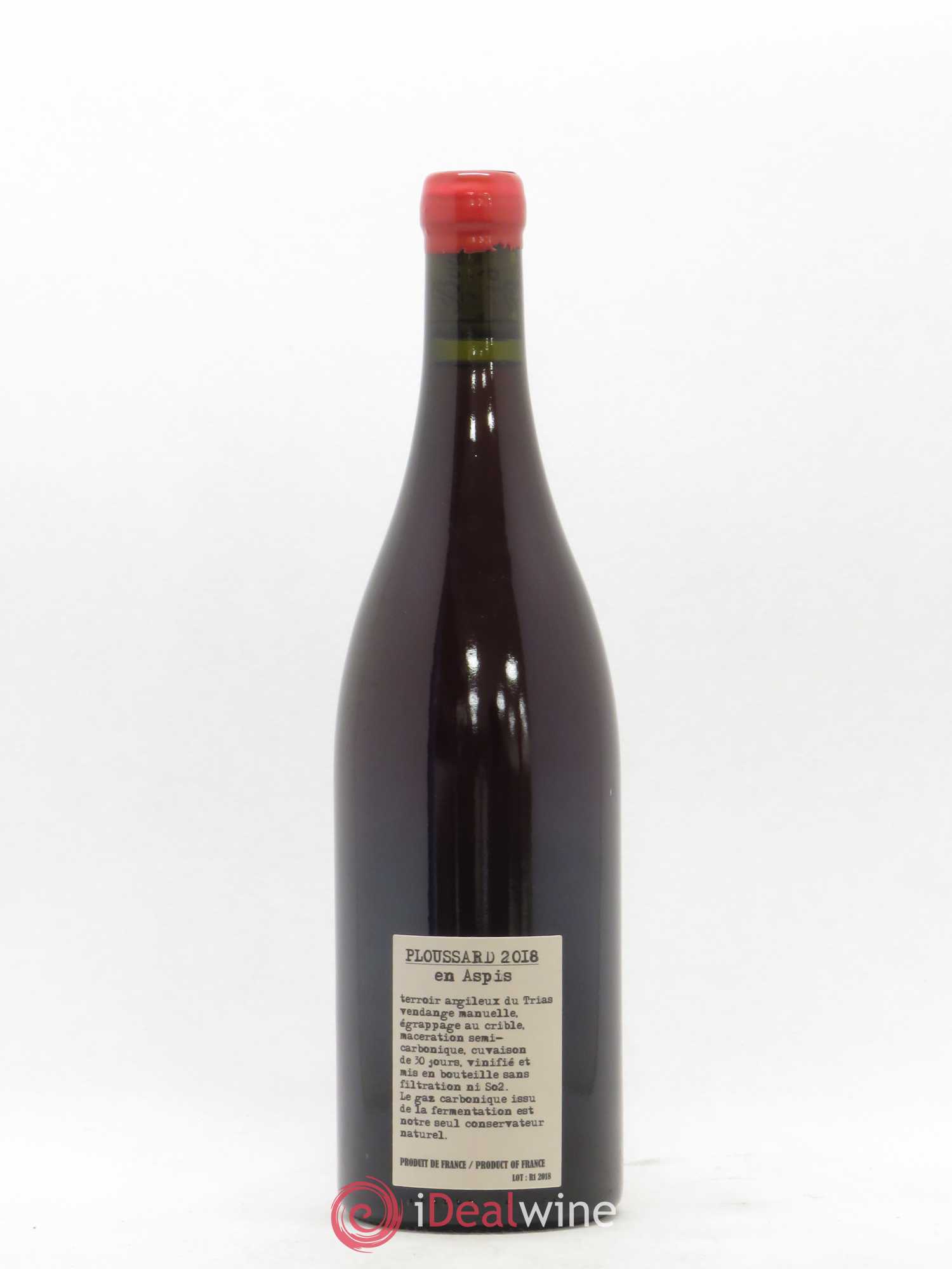 Arbois-Pupillin Ploussard En Aspis Adeline Houillon & Renaud Bruyère 2018 - Lot de 1 bouteille - 1