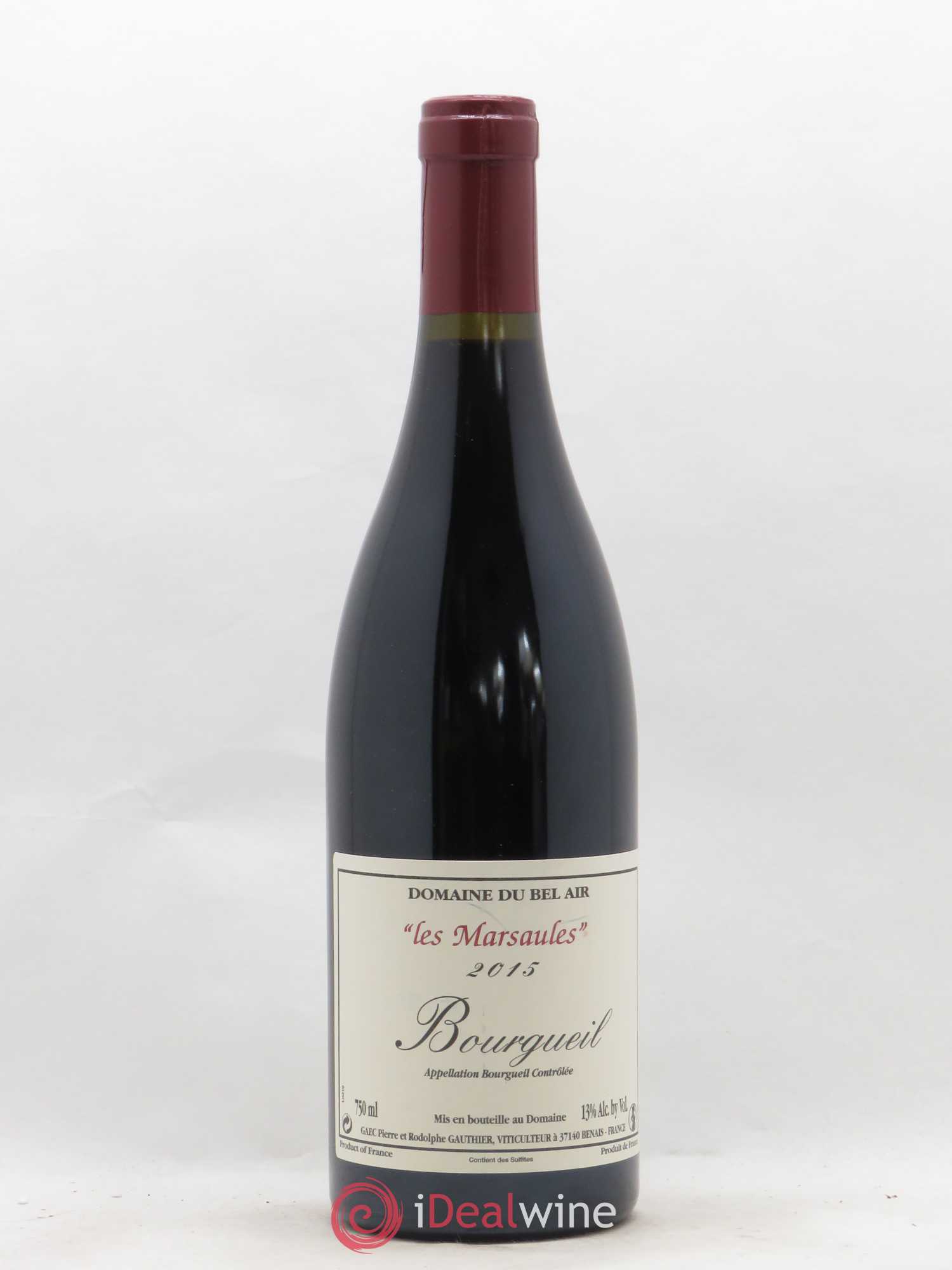 Bourgueil Marsaules Domaine du Bel Air (sans prix de réserve) 2015 - Lot de 1 bouteille - 0