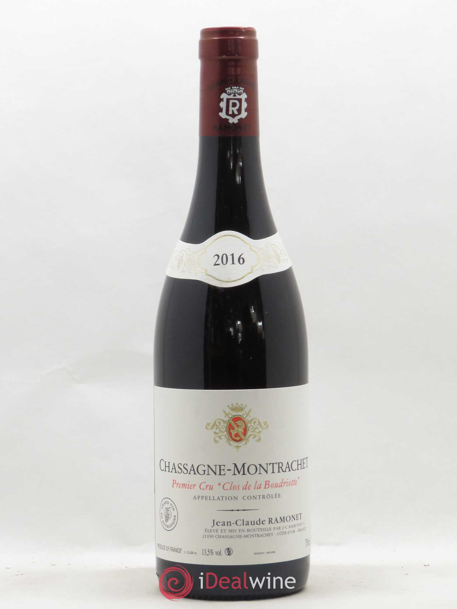 Chassagne-Montrachet 1er Cru Clos de la Boudriotte Ramonet (Domaine) 2016 - Lot de 1 bouteille - 0